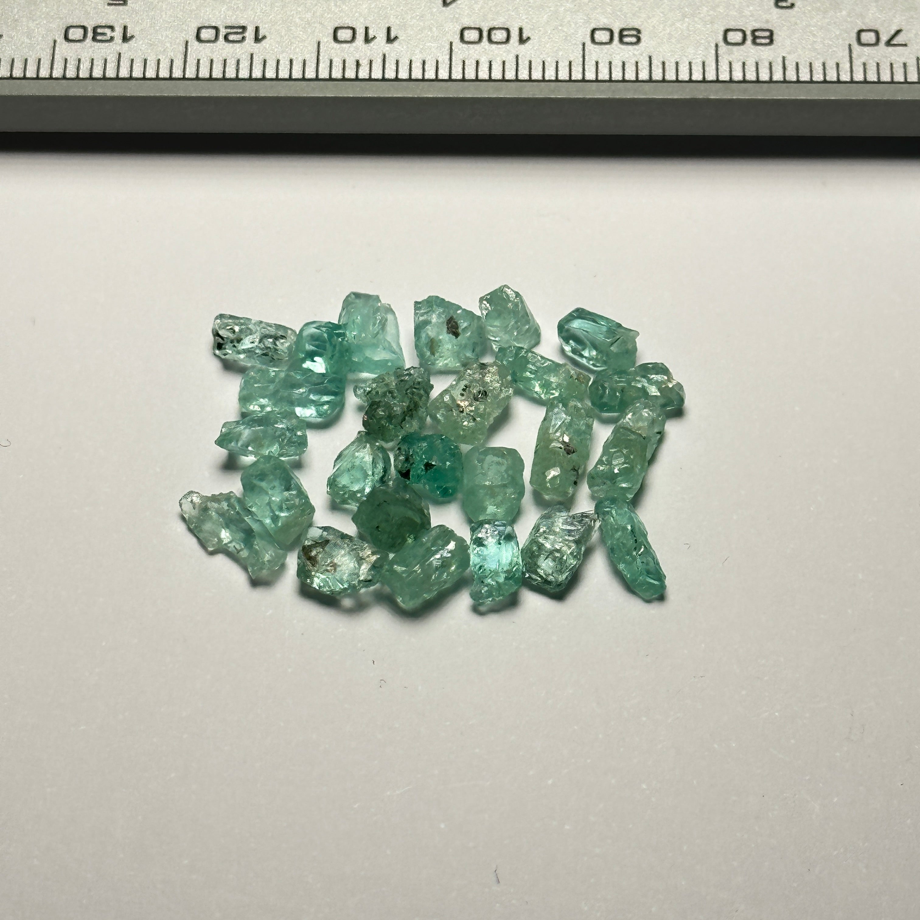 17.04Ct Emerald Crystals Lot Magara Tanzania Untreated Unheated. No Oil. Good For Setting In
