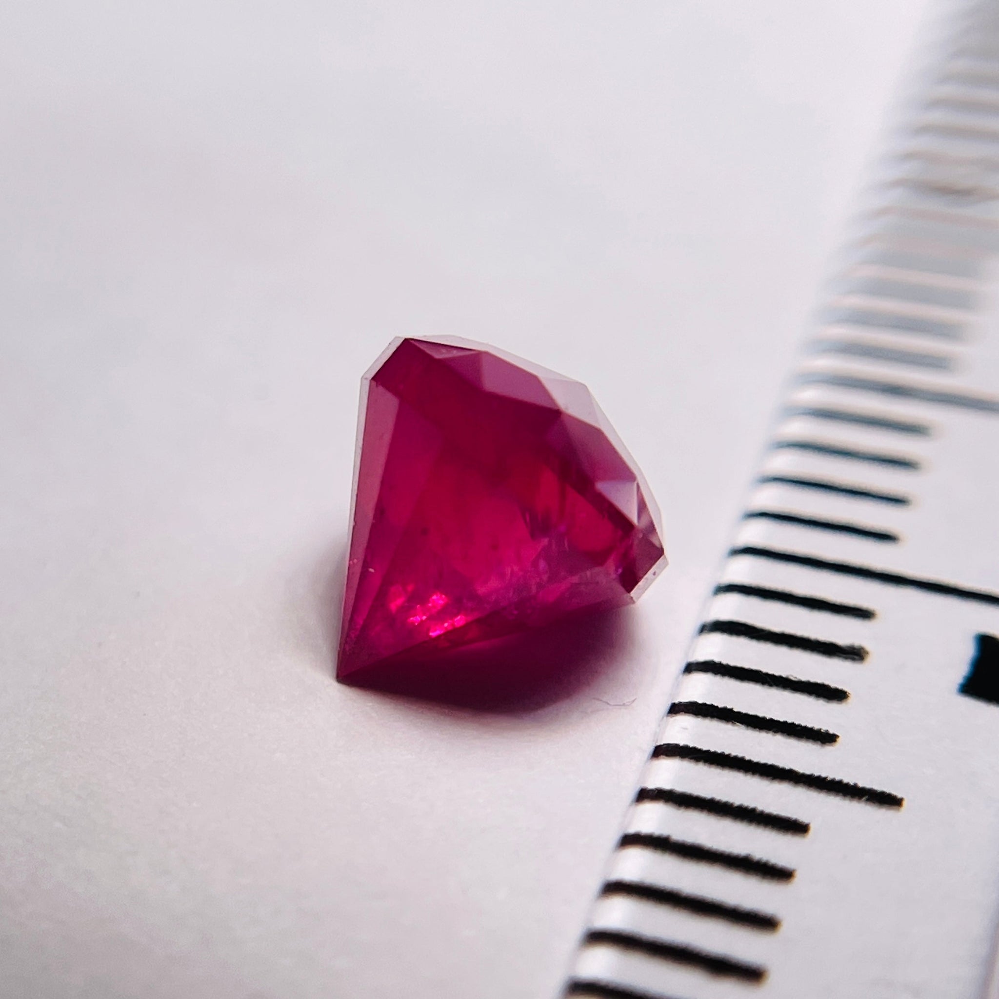 1.475Ct Winza Ruby Tanzania Untreated Unheated. 5.7Mm X 6.1Mm Precision Custom Cut Buy Us In London
