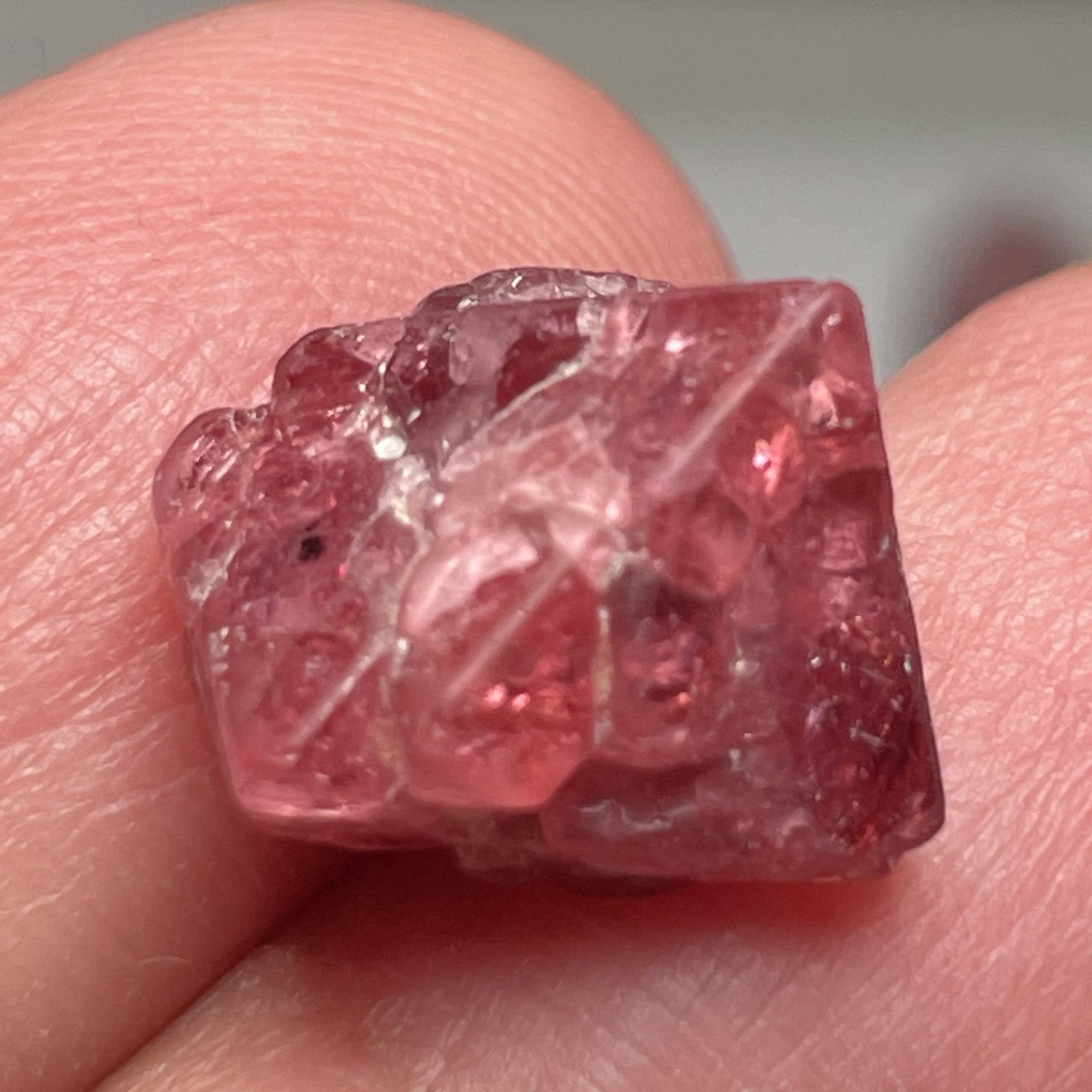 12.38Ct Mahenge Spinel Crystal Tanzania Untreated Unheated. 11.5 X 12.1 9.3 Mm