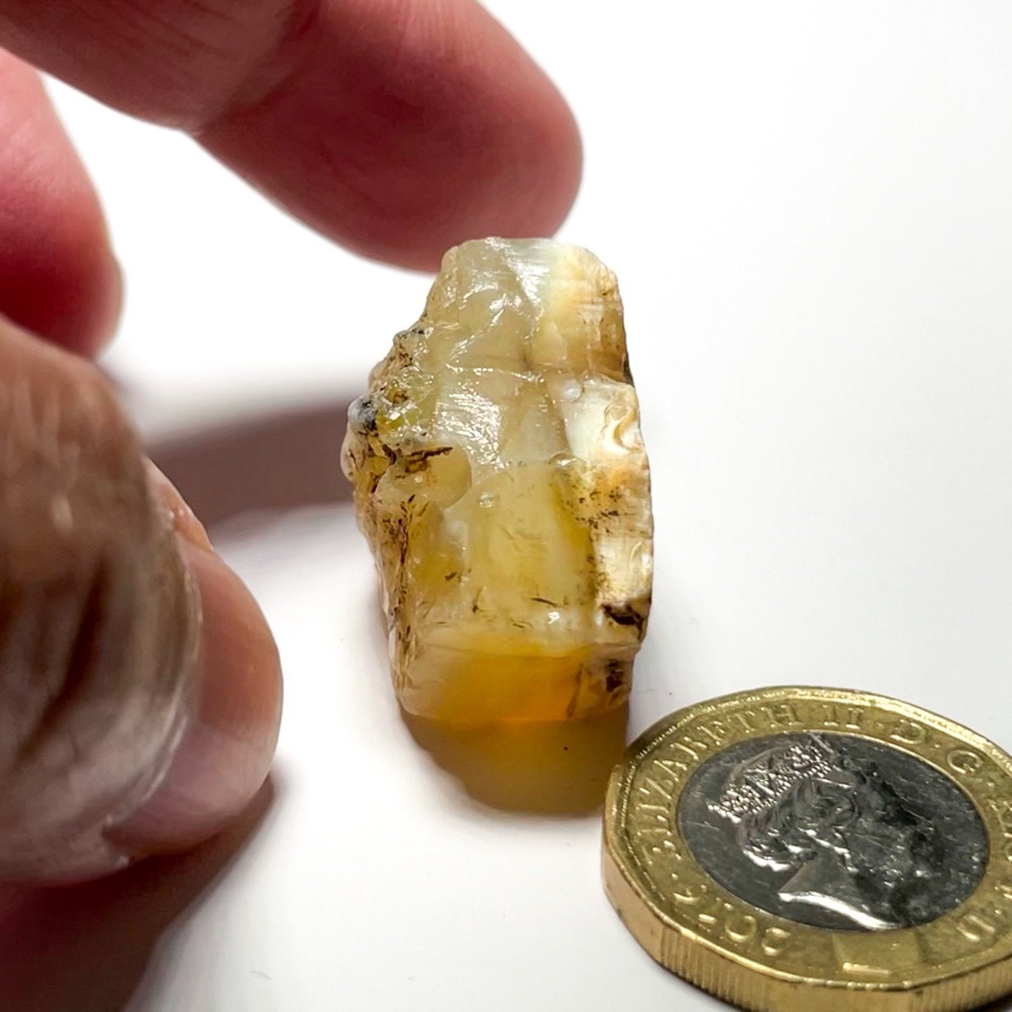 51.31Ct Opal Tanzania Untreated Unheated From A 1999 Deposit Chatoyant (Pearly Cats-Eye Effect)