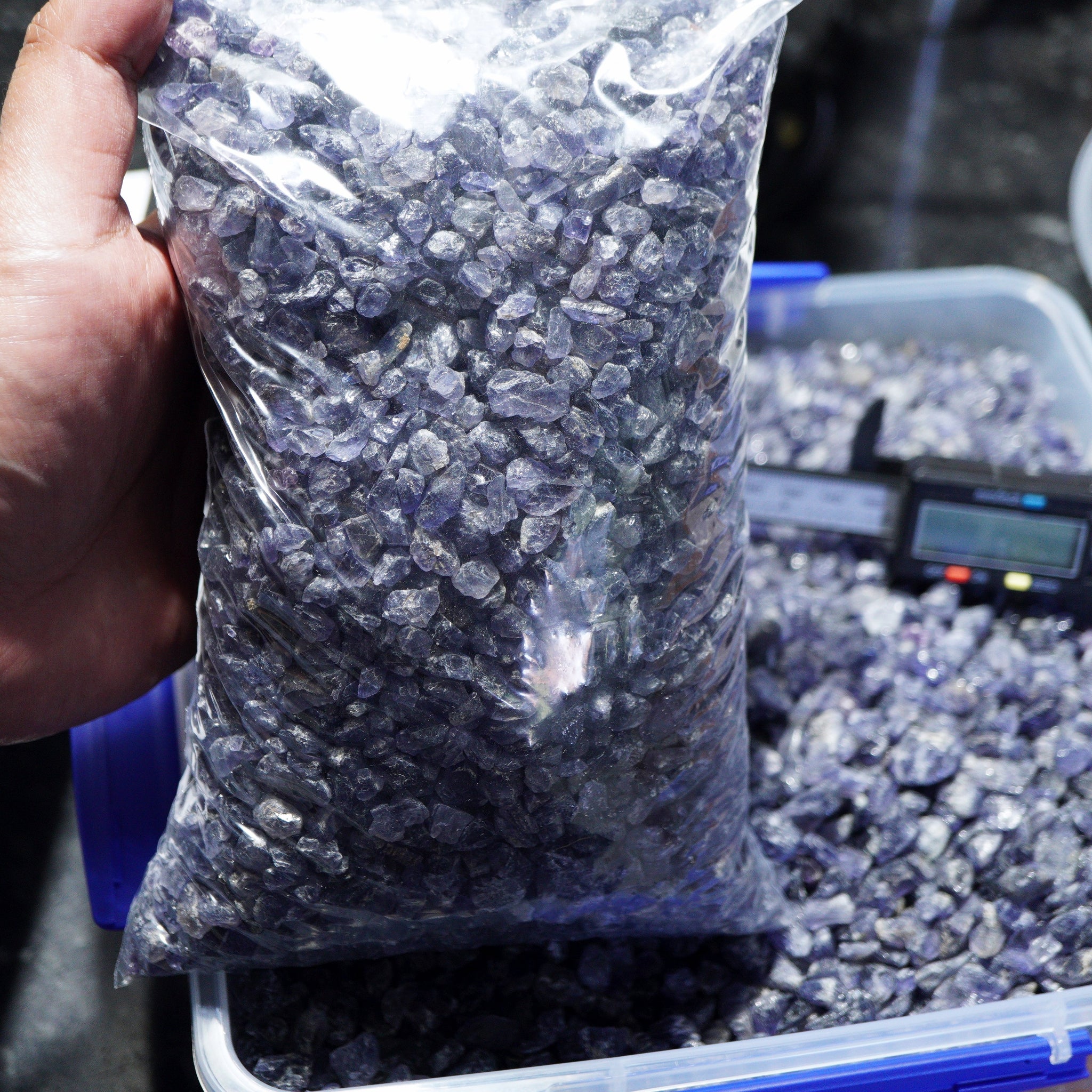 2 Kg Iolite Lots Tanzania But Good For Setting As Is Holistics Etc. 0.20Gm - 3Gm Pcs Price Per Kg