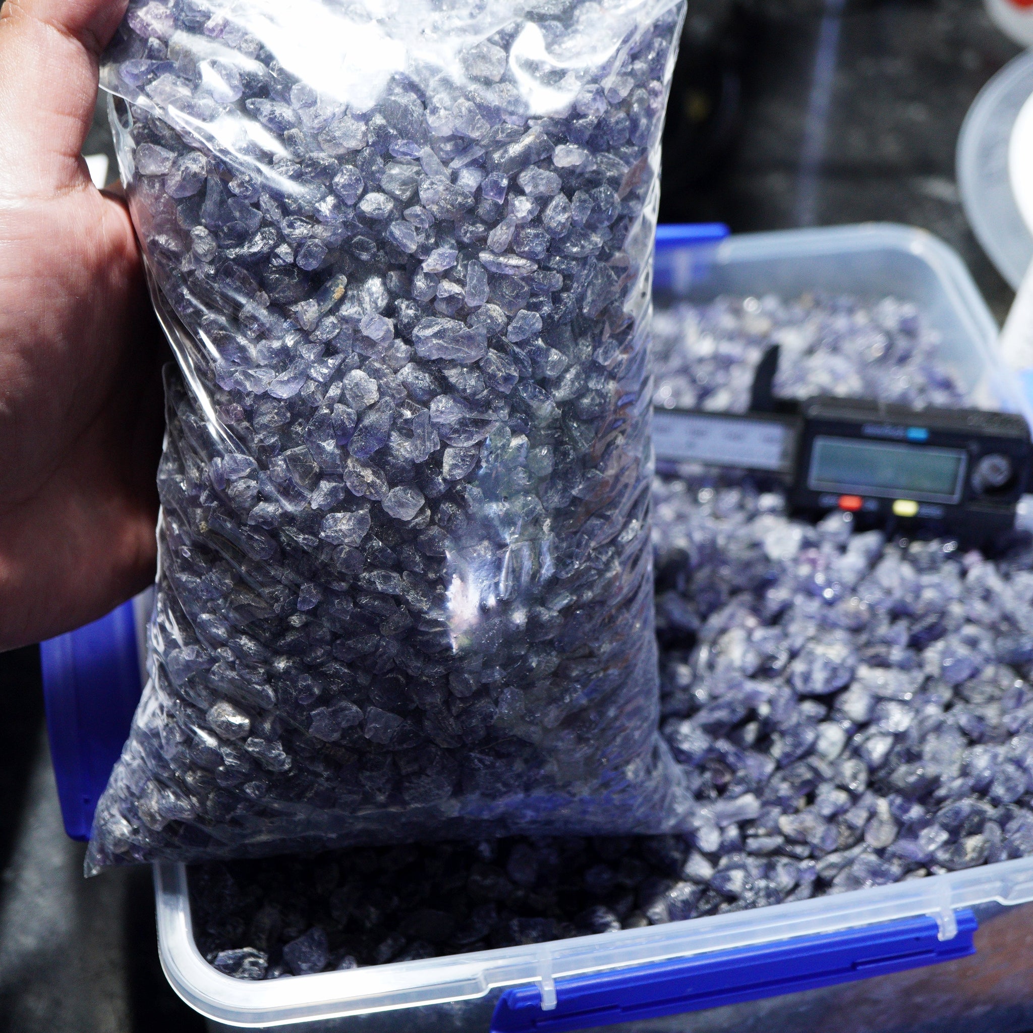 2 Kg Iolite Lots Tanzania But Good For Setting As Is Holistics Etc. 0.20Gm - 3Gm Pcs Price Per Kg