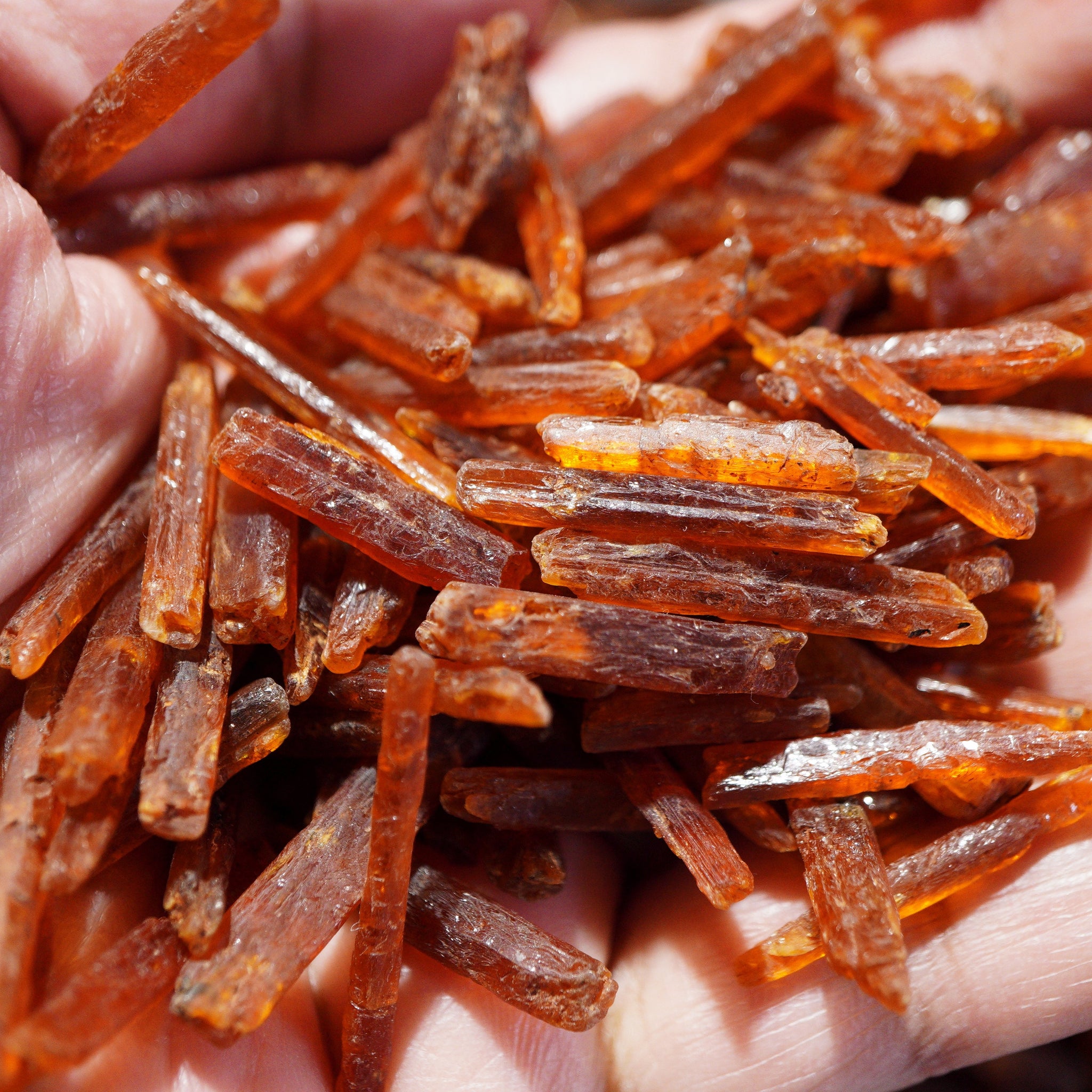Superior Quality - Orange Kyanite Tanzania. 3.5Ct-10Ct Pieces @$7/stone On Blind Pour Basis. We