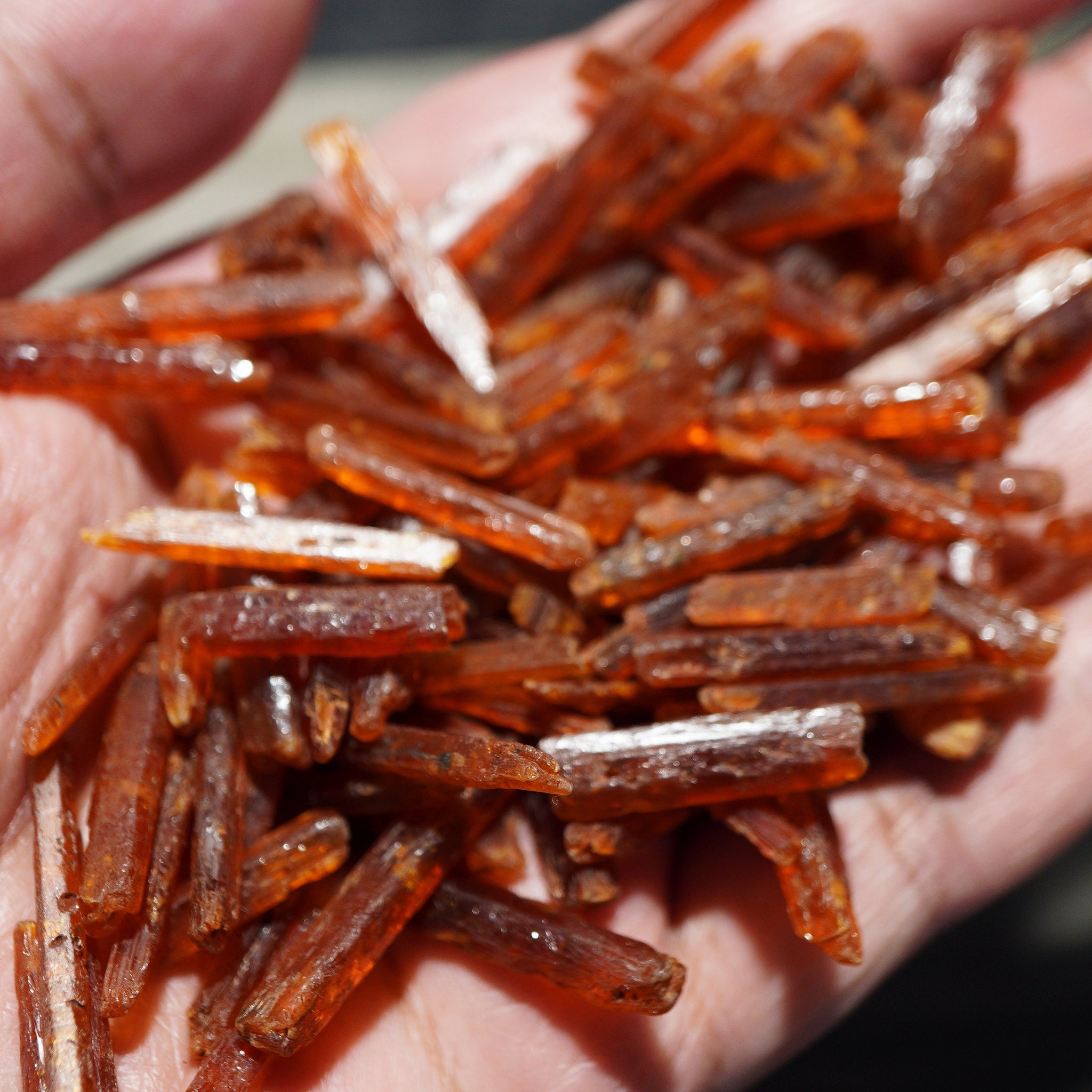 Superior Quality - Orange Kyanite Tanzania. 3.5Ct-10Ct Pieces @$7/stone On Blind Pour Basis. We