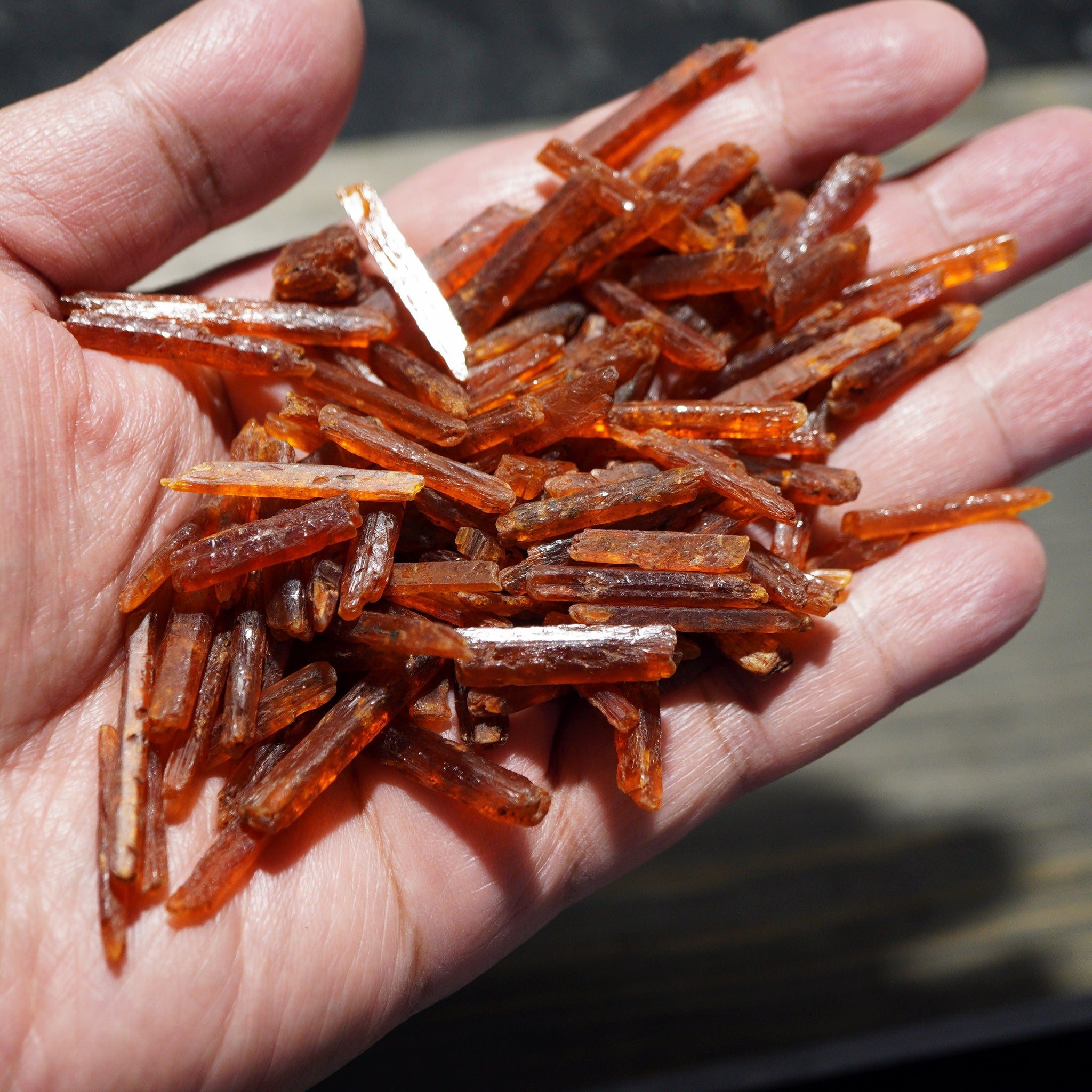 Superior Quality - Orange Kyanite Tanzania. 3.5Ct-10Ct Pieces @$7/stone On Blind Pour Basis. We