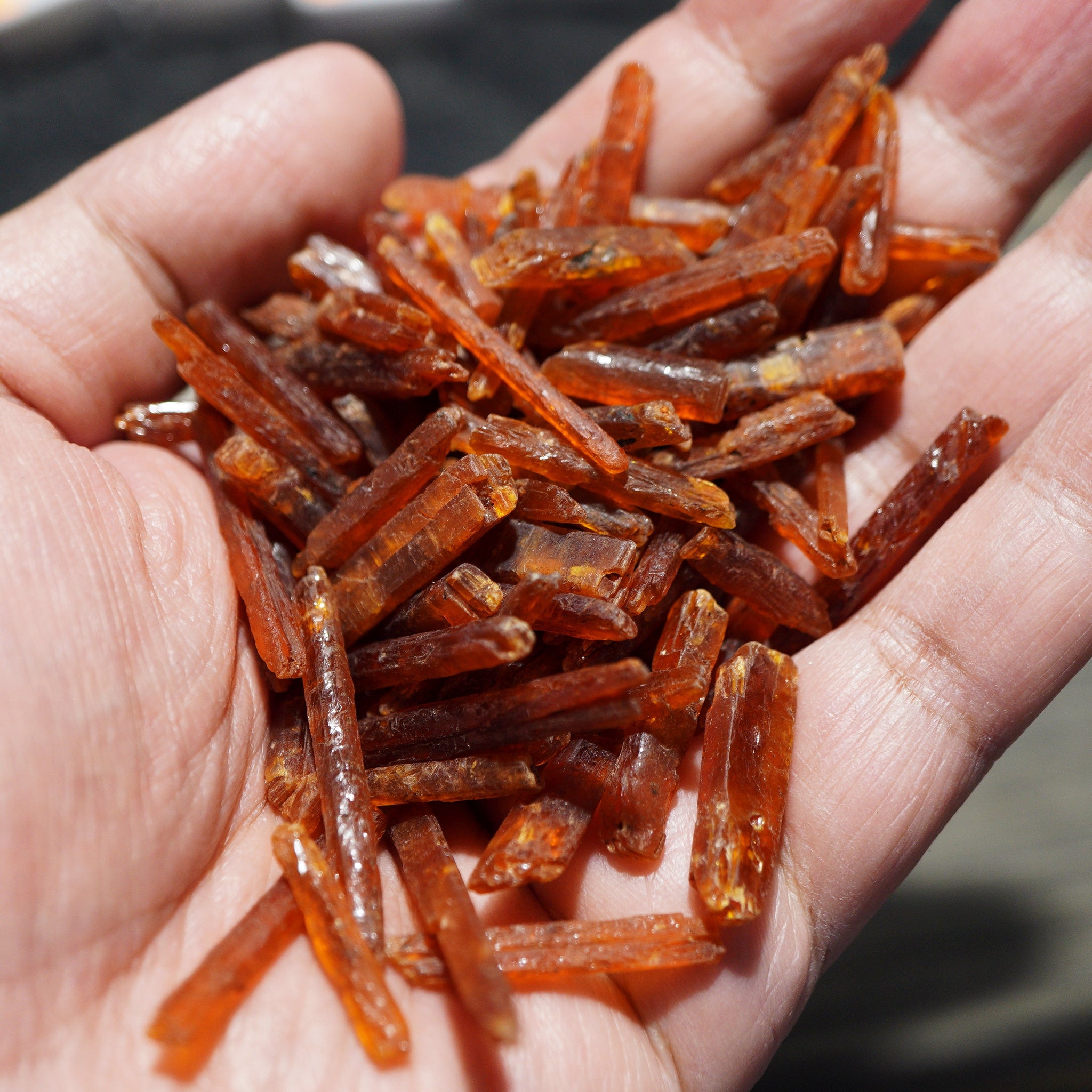 Superior Quality - Orange Kyanite Tanzania. 3.5Ct-10Ct Pieces @$7/stone On Blind Pour Basis. We