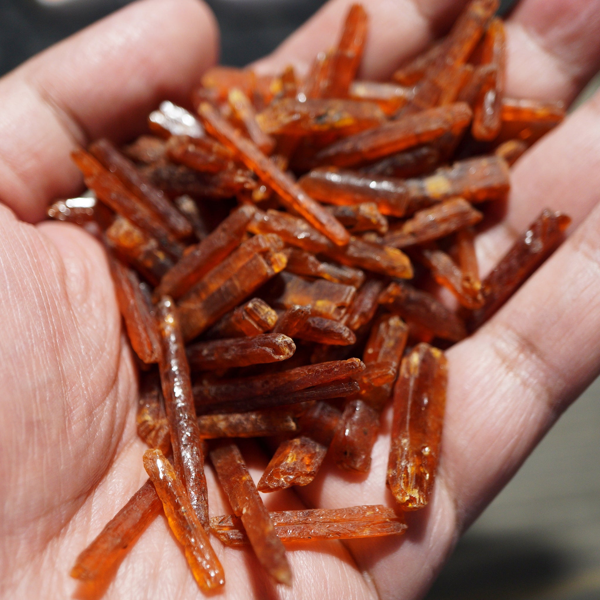 Superior Quality - Orange Kyanite Tanzania. 3.5Ct-10Ct Pieces @$7/stone On Blind Pour Basis. We