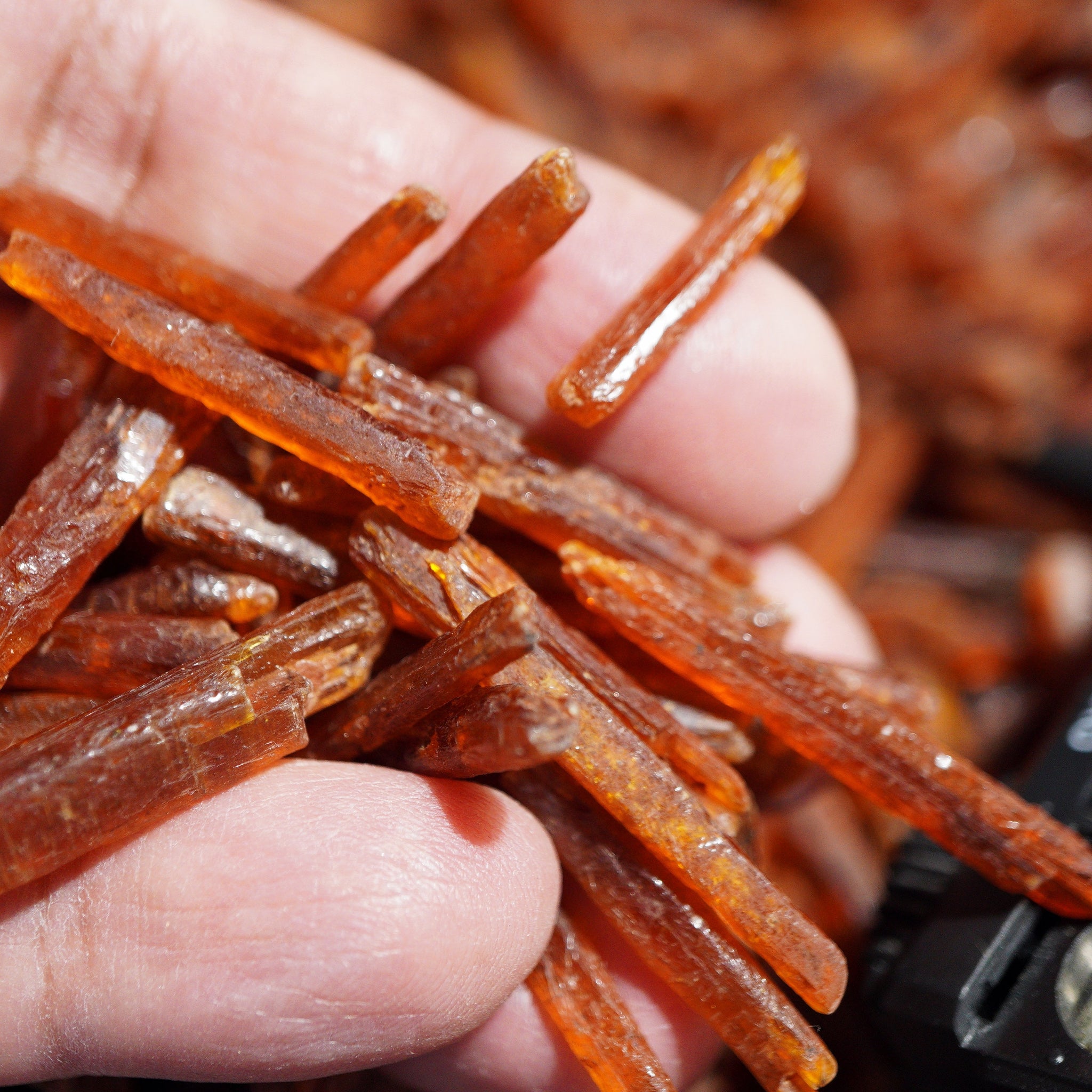 Superior Quality - Orange Kyanite Tanzania. 3.5Ct-10Ct Pieces @$7/stone On Blind Pour Basis. We