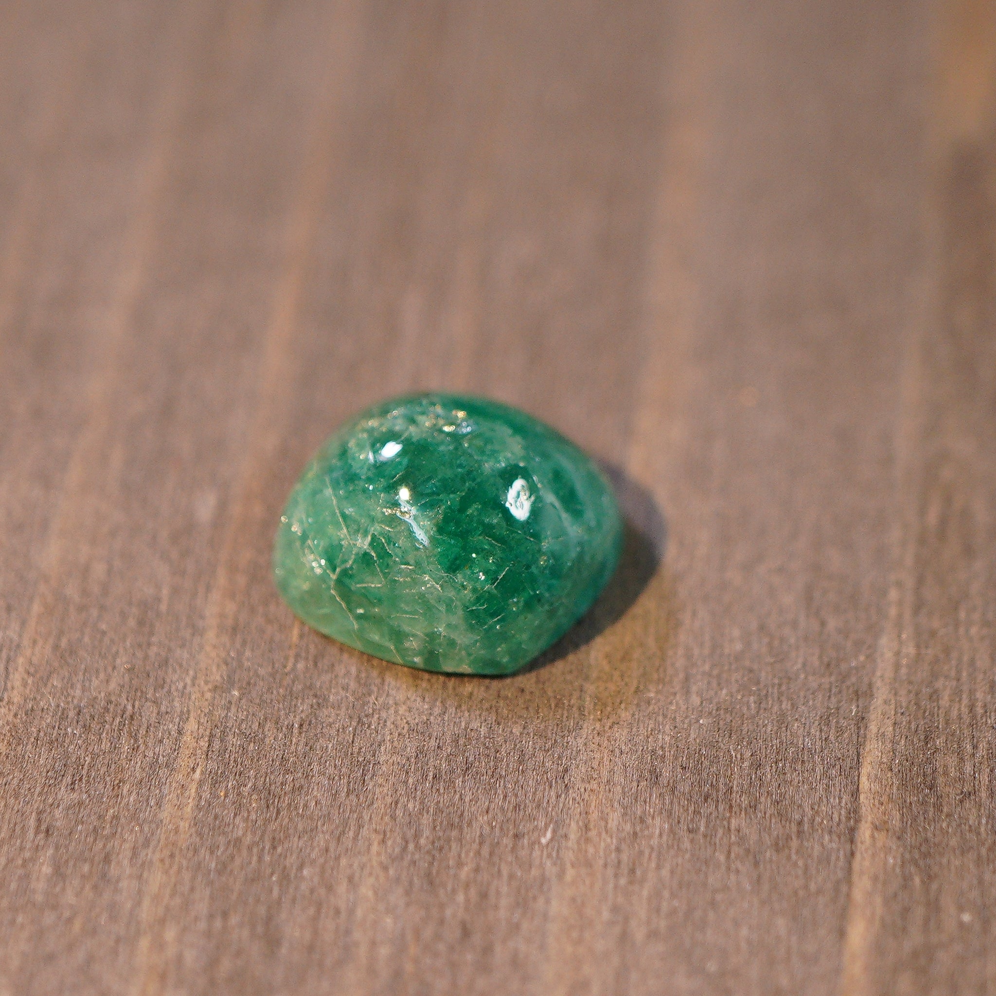 5.31Ct Tanzanian Emerald Cabochon No Oil Untreated Unheated