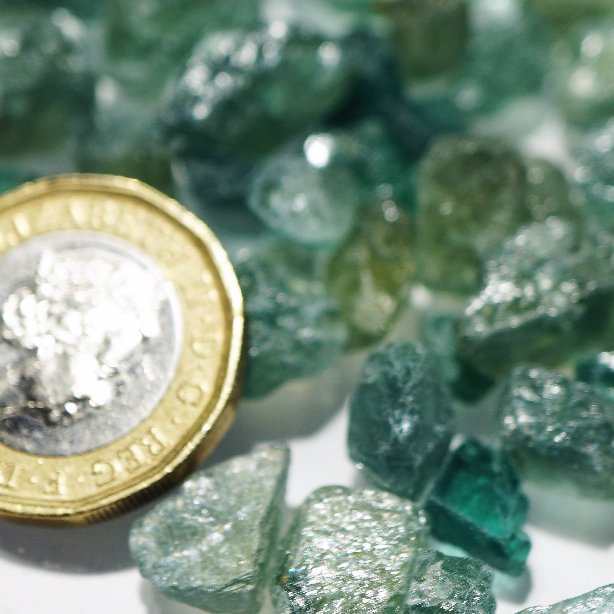 50G Blue Green Apatite Lots From Tanzania Blind Pour 0.2Gm - 3Gm- Buy As Much You Like