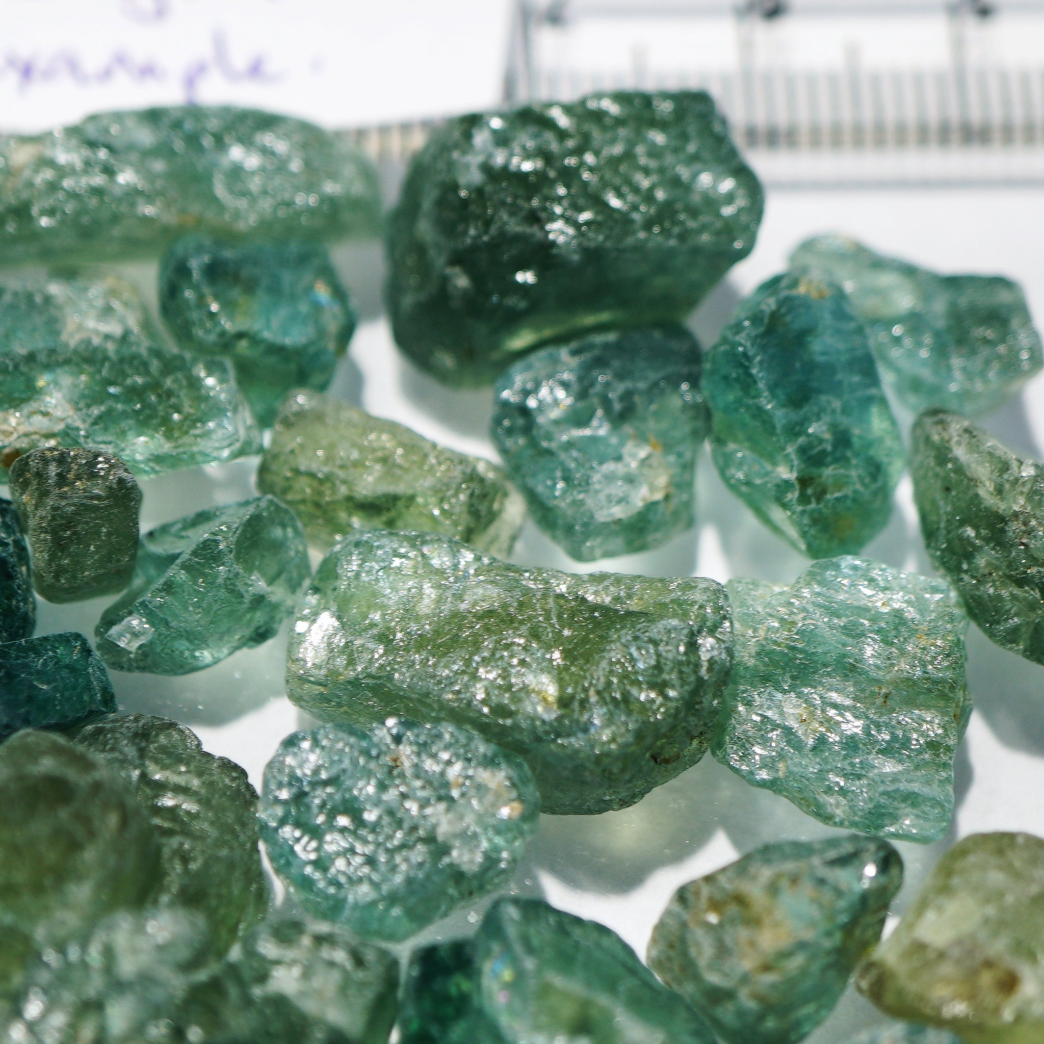 50G Blue Green Apatite Lots From Tanzania Blind Pour 0.2Gm - 3Gm- Buy As Much You Like
