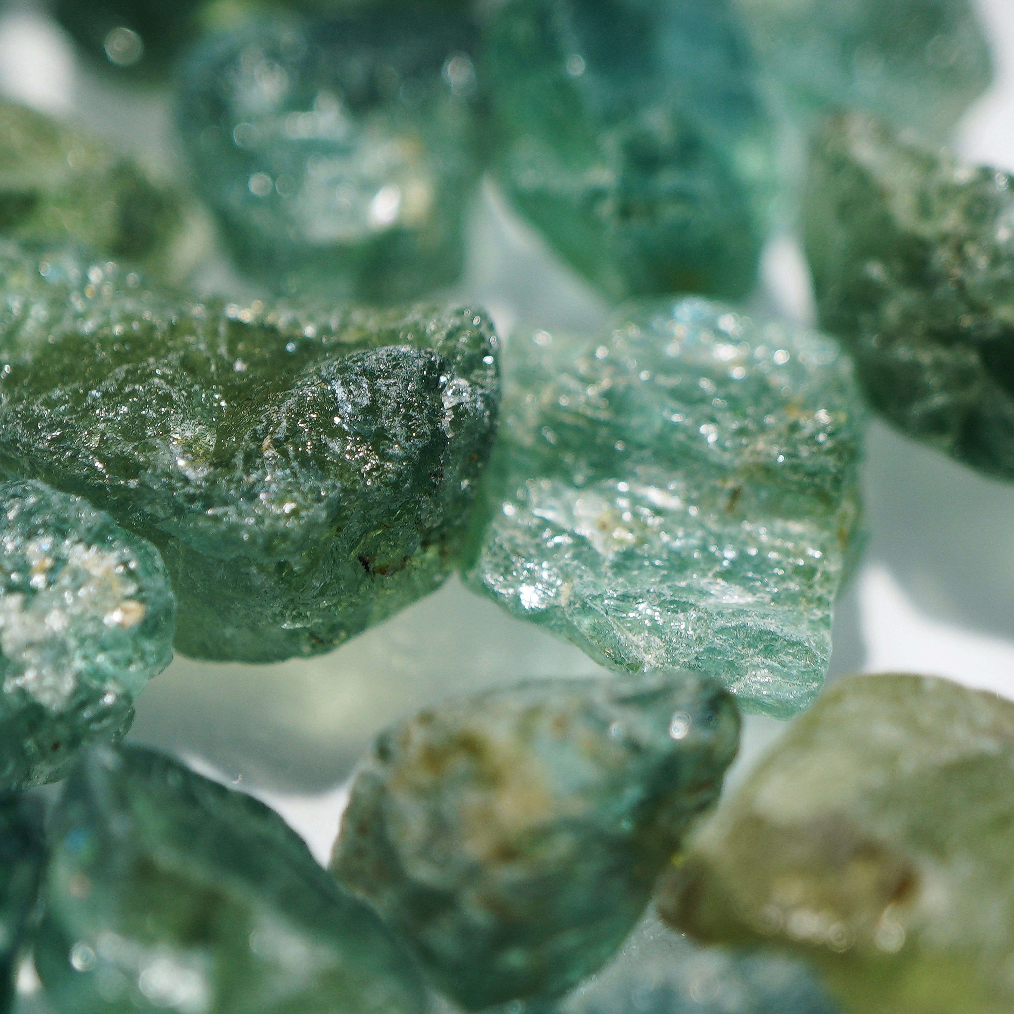 50G Blue Green Apatite Lots From Tanzania Blind Pour 0.2Gm - 3Gm- Buy As Much You Like