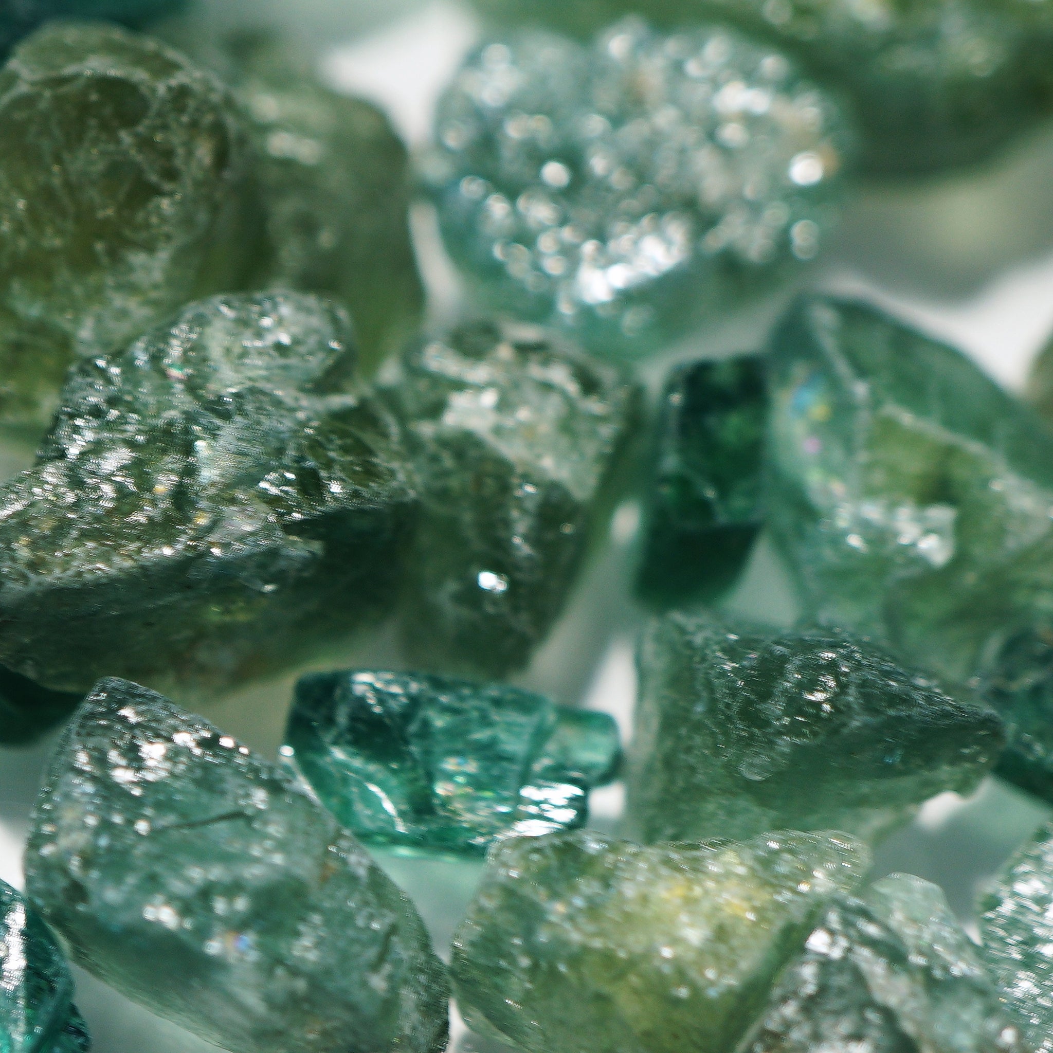 50G Blue Green Apatite Lots From Tanzania Blind Pour 0.2Gm - 3Gm- Buy As Much You Like