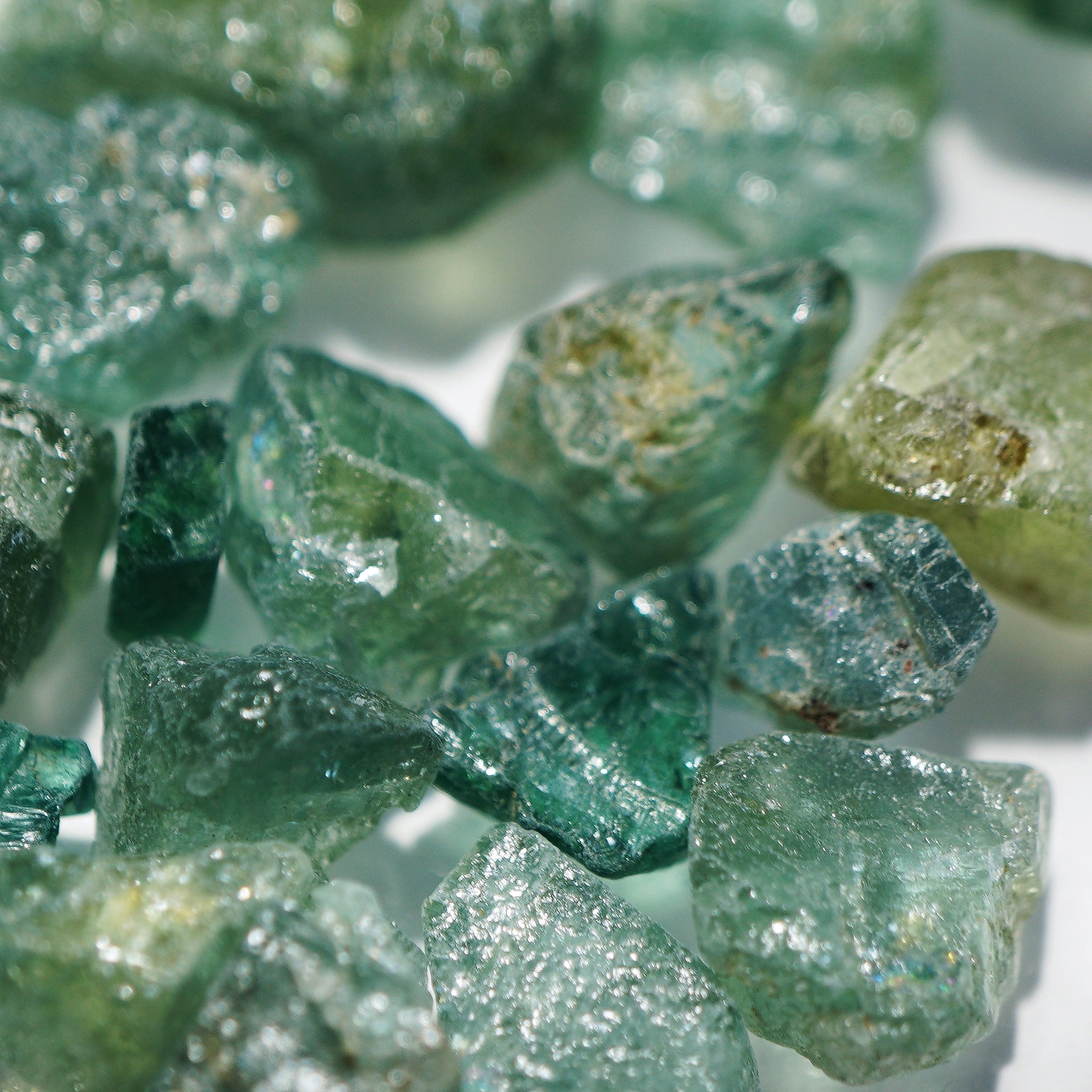 50G Blue Green Apatite Lots From Tanzania Blind Pour 0.2Gm - 3Gm- Buy As Much You Like