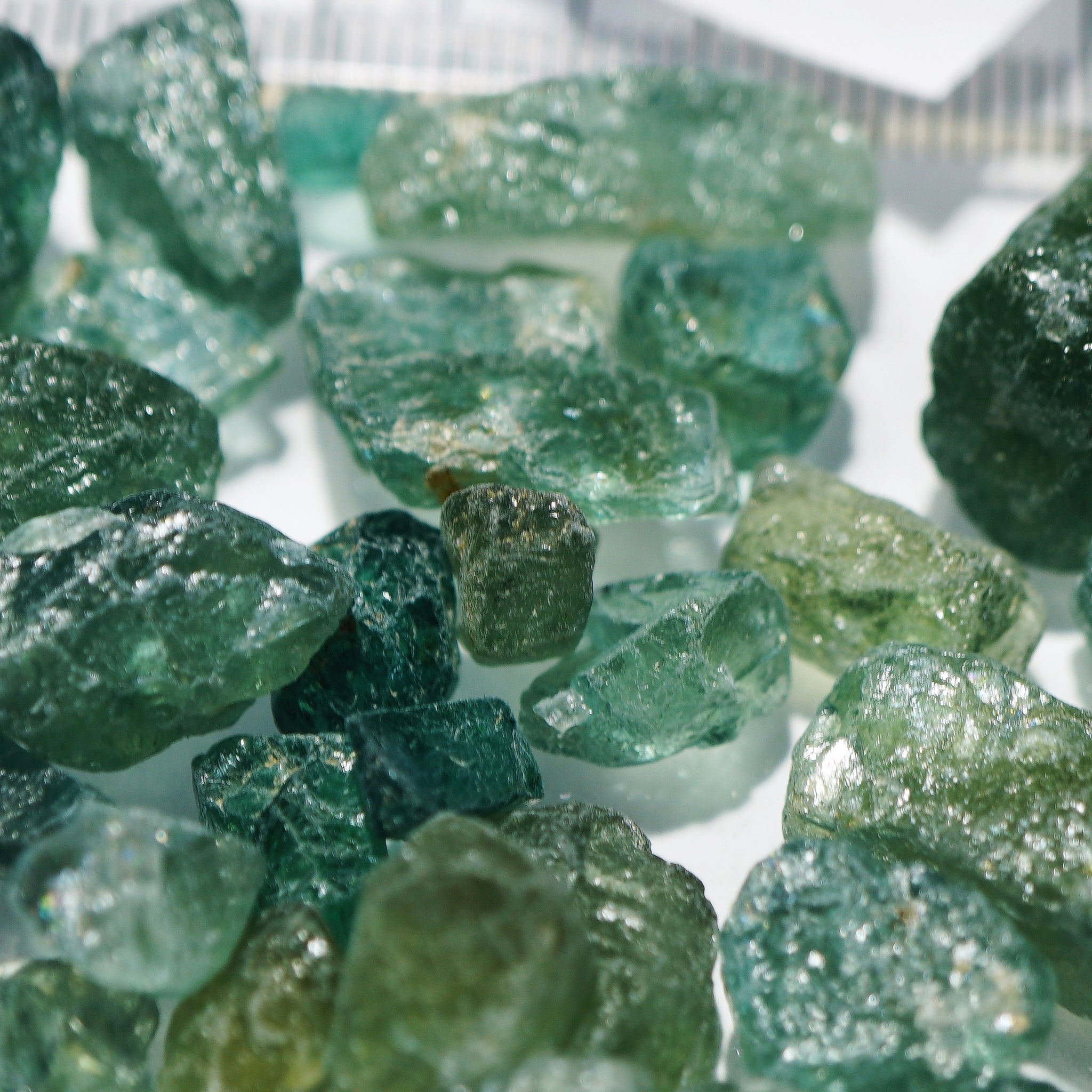 50G Blue Green Apatite Lots From Tanzania Blind Pour 0.2Gm - 3Gm- Buy As Much You Like