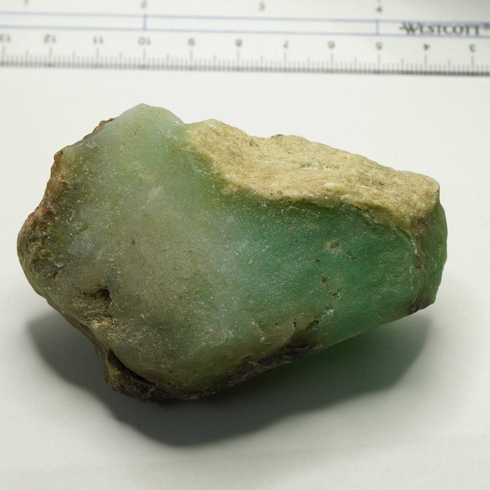 214.70Gm {107.35Ct} Chrysoprase Tanzania Untreated Unheated