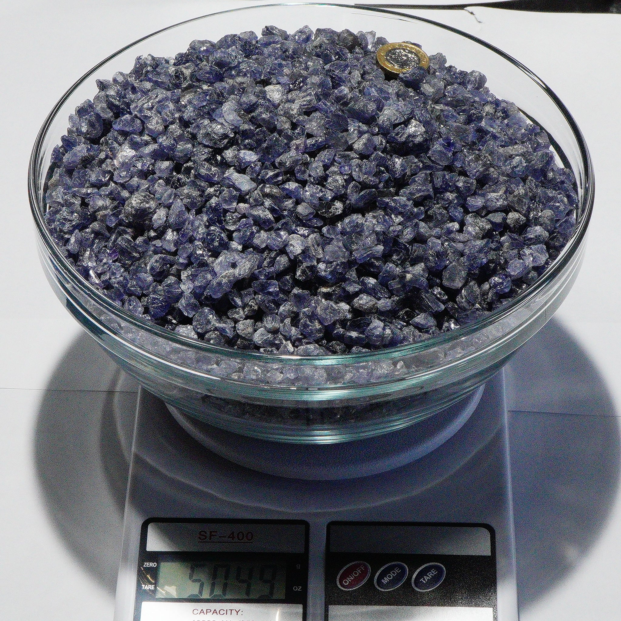 5049Gm {5Kg} Wholesale Lot Iolite From Tanzania 0.20Gm-2.00Gm Some Crystals Too..