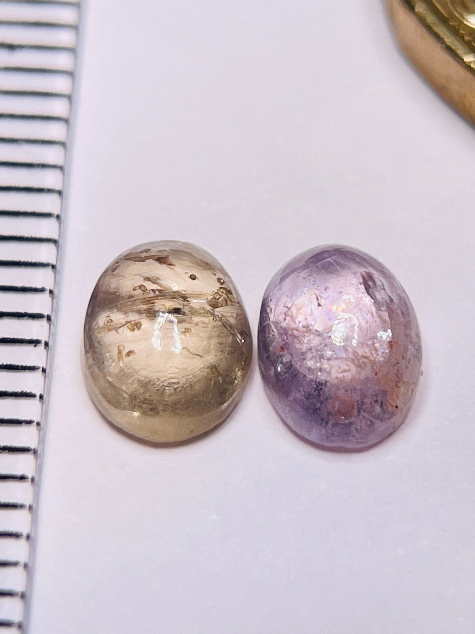 2.62Ct Sapphire Cabochon Pair Umba Valley Tanzania. Untreated Unheated