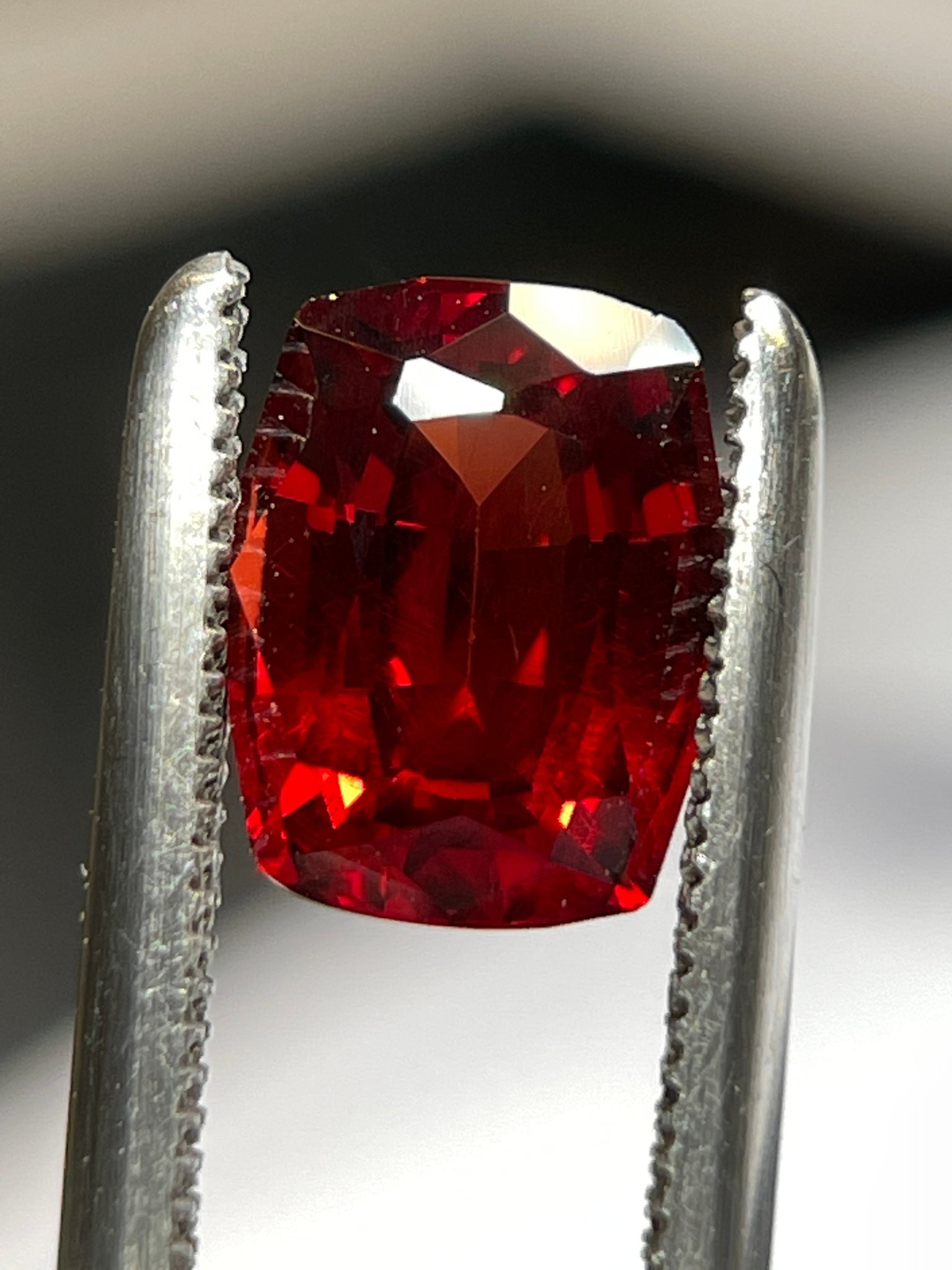 1.97Ct Malaya Garnet. Tanzania. Untreated Unheated
