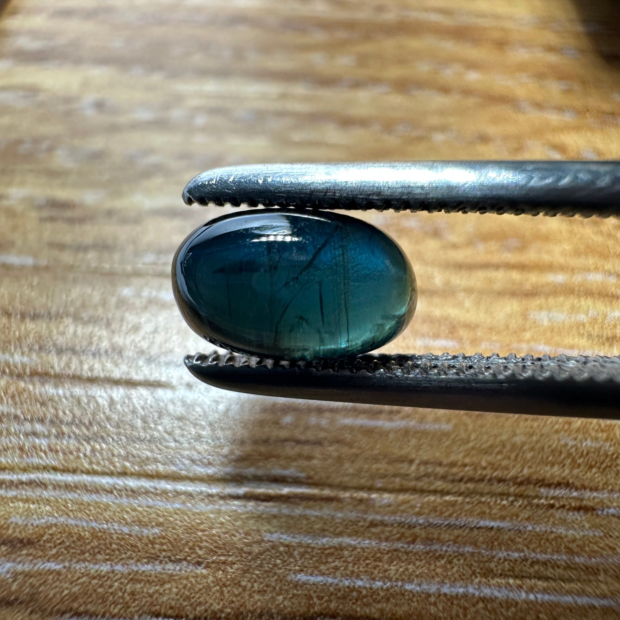 1.80Ct Sapphire Cabochon Kenya. Untreated Unheated. Can Be Used As Is Or Facet It Into A Cut Stone.