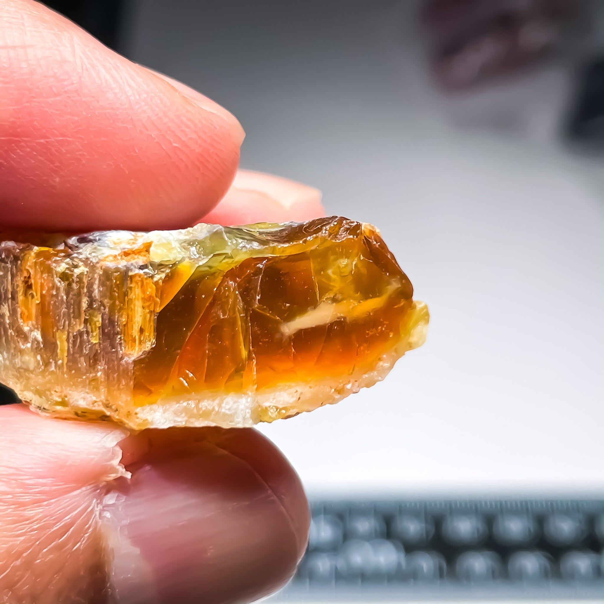 52.82Ct Opal Tanzania Untreated Unheated From A 1999 Deposit Chatoyant (Cats-Eye Effect) Has An