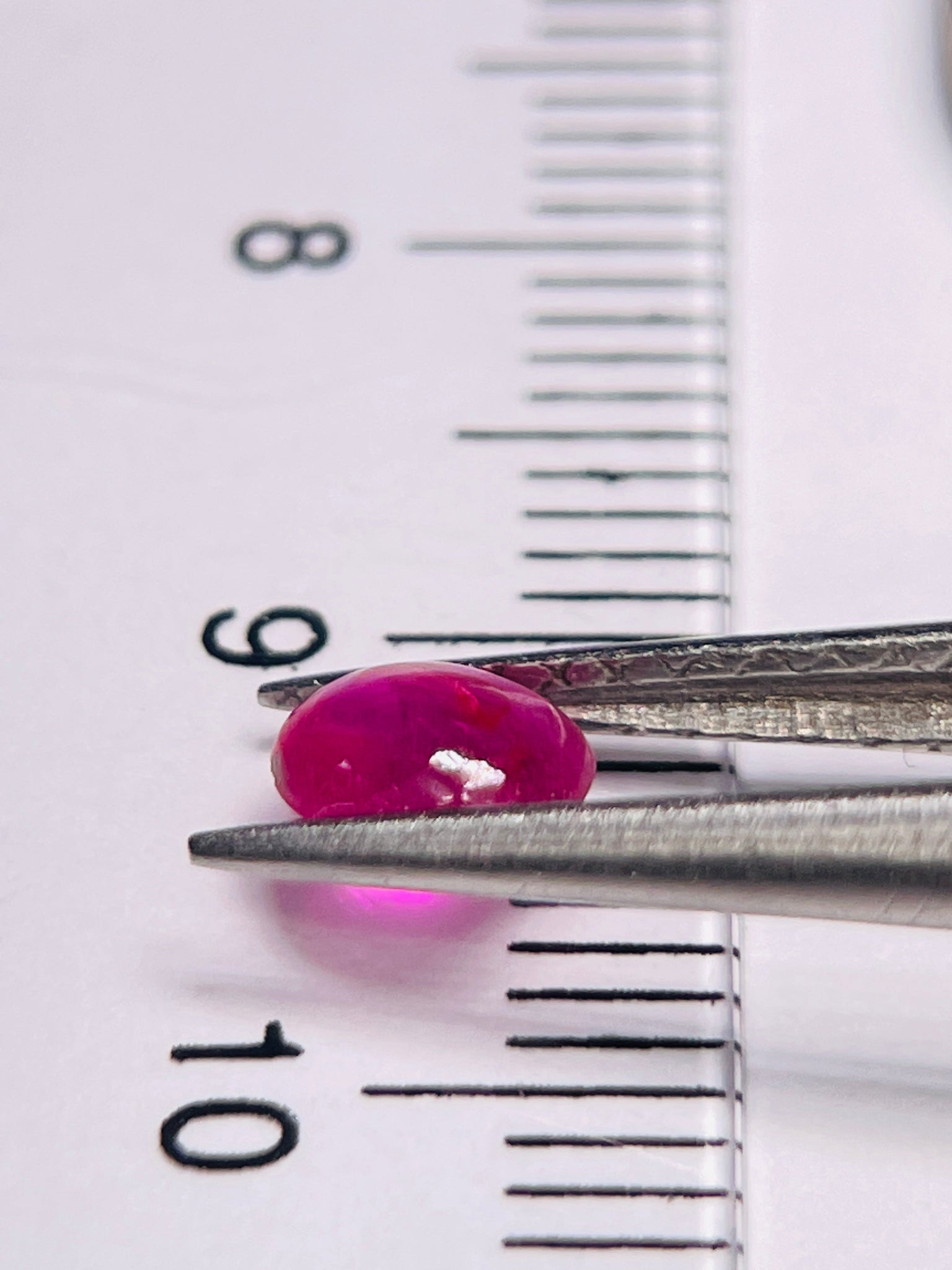 0.58Ct Sapphire Cabochon Winza Tanzania. Untreated Unheated