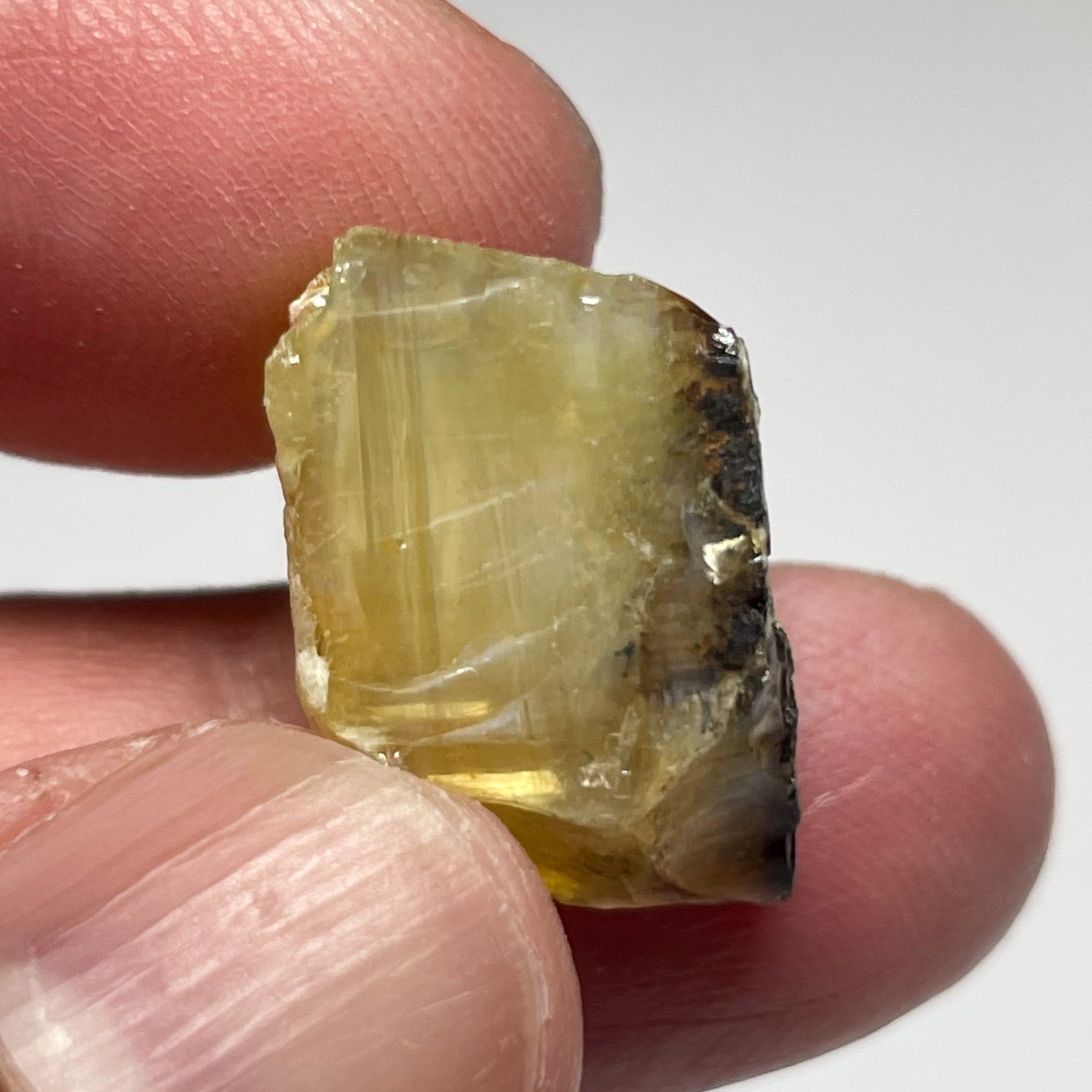 24.06Ct Opal Tanzania Untreated Unheated From A 1999 Deposit Chatoyant (Pearly Cats-Eye Effect)