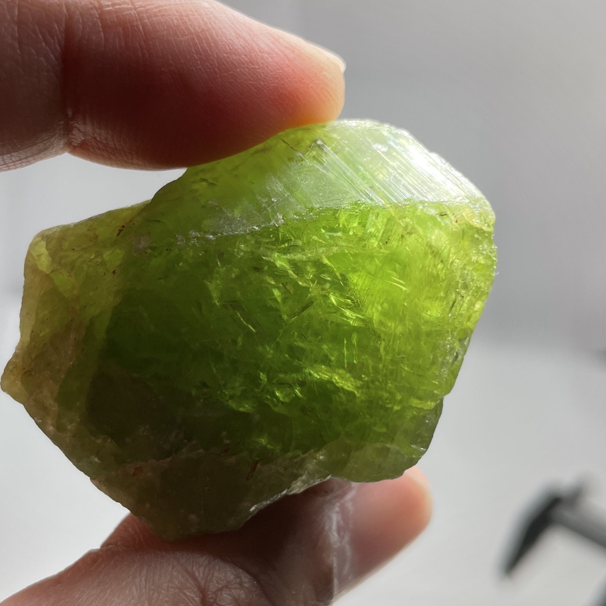 65.40Gm / 327.00Ct Tsavorite Merelani Tanzania Untreated Unheated - With Gemmy Poritions. 44.5 X 21