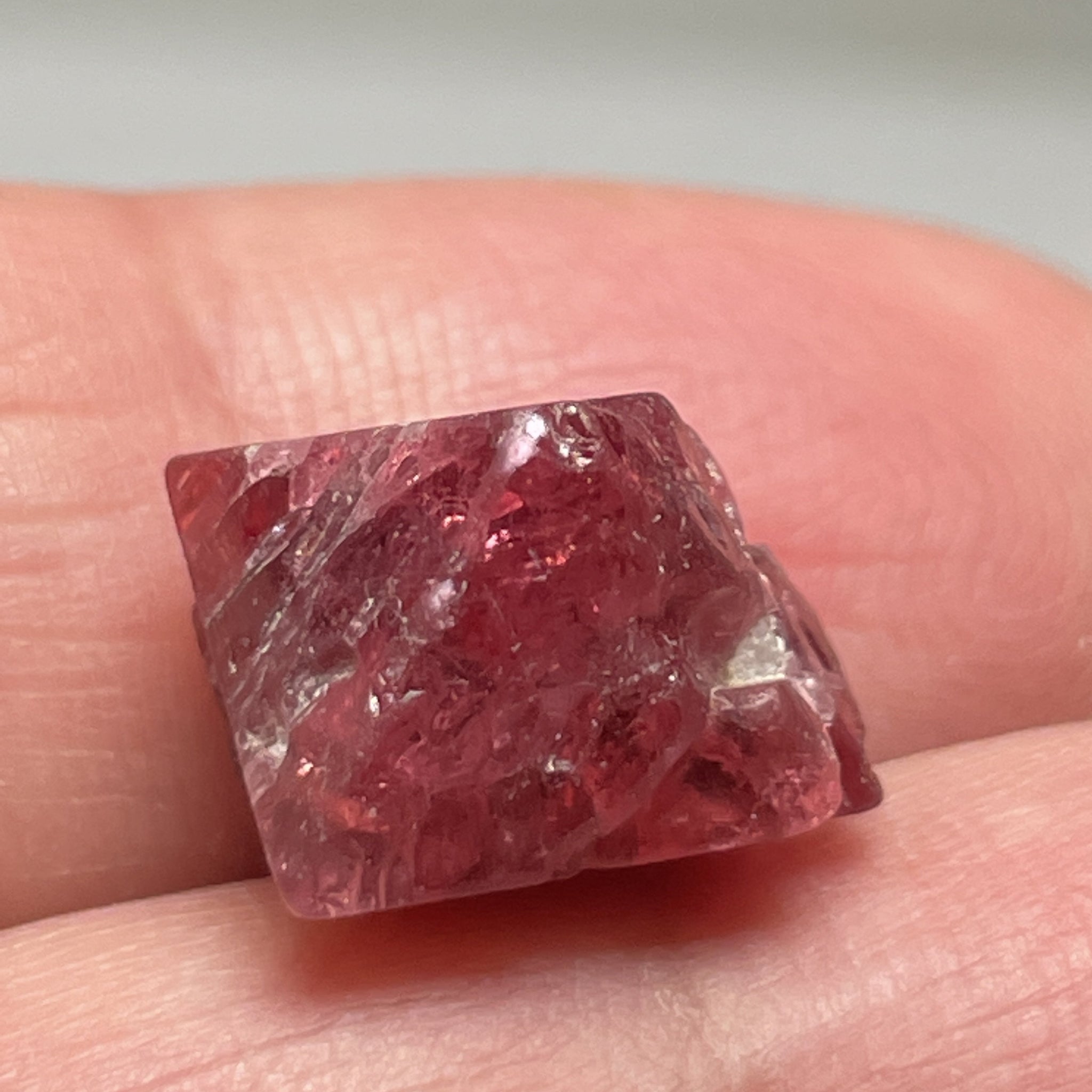 12.38Ct Mahenge Spinel Crystal Tanzania Untreated Unheated. 11.5 X 12.1 9.3 Mm