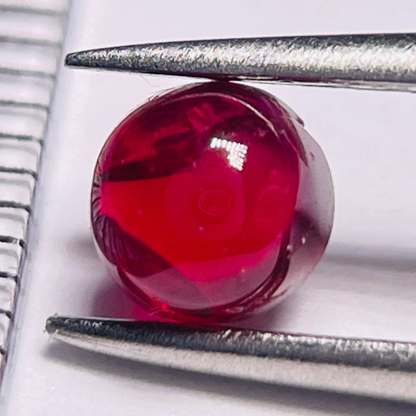 0.74Ct Ruby Cabochon Longido Mines Tanzania. Untreated Unheated