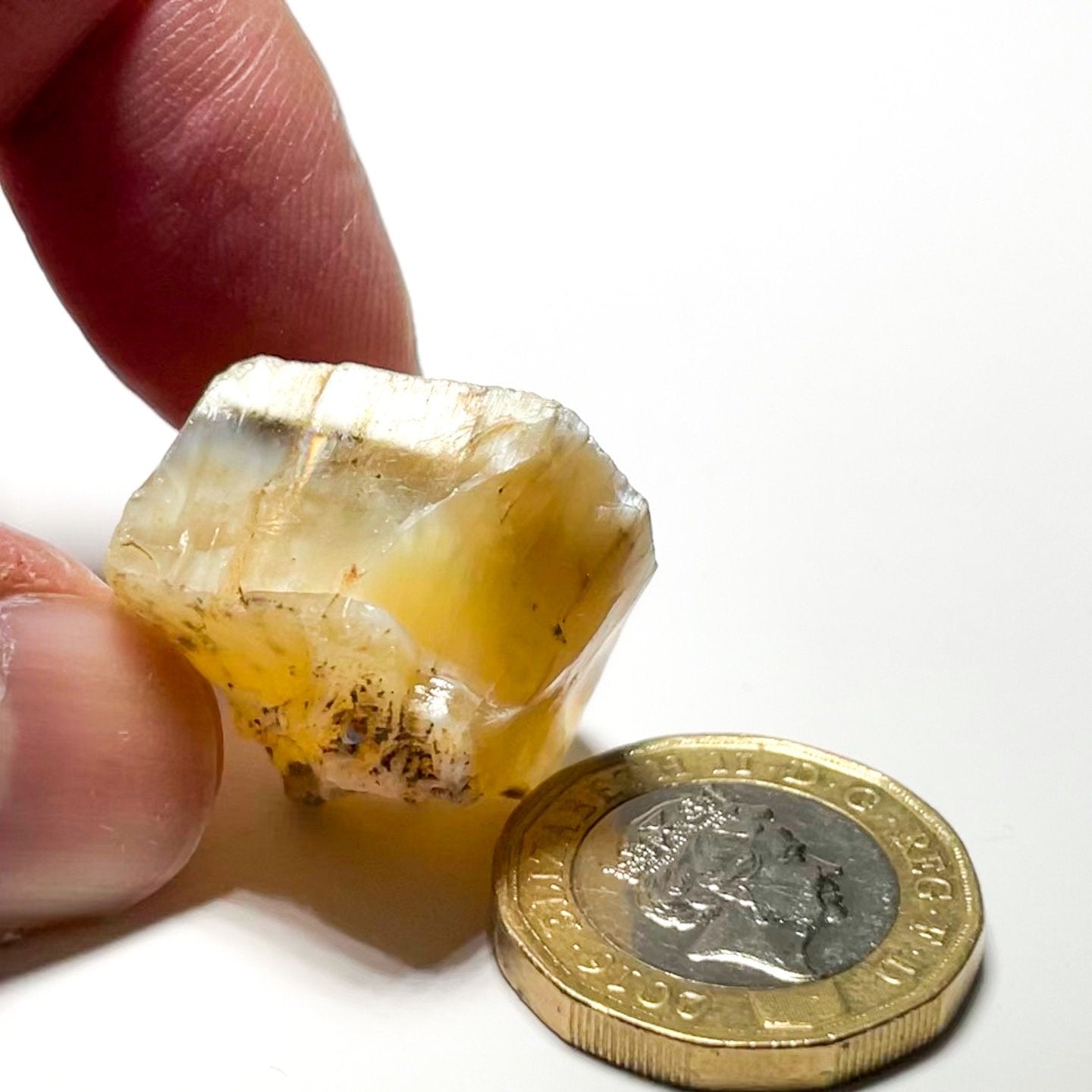 51.31Ct Opal Tanzania Untreated Unheated From A 1999 Deposit Chatoyant (Pearly Cats-Eye Effect)