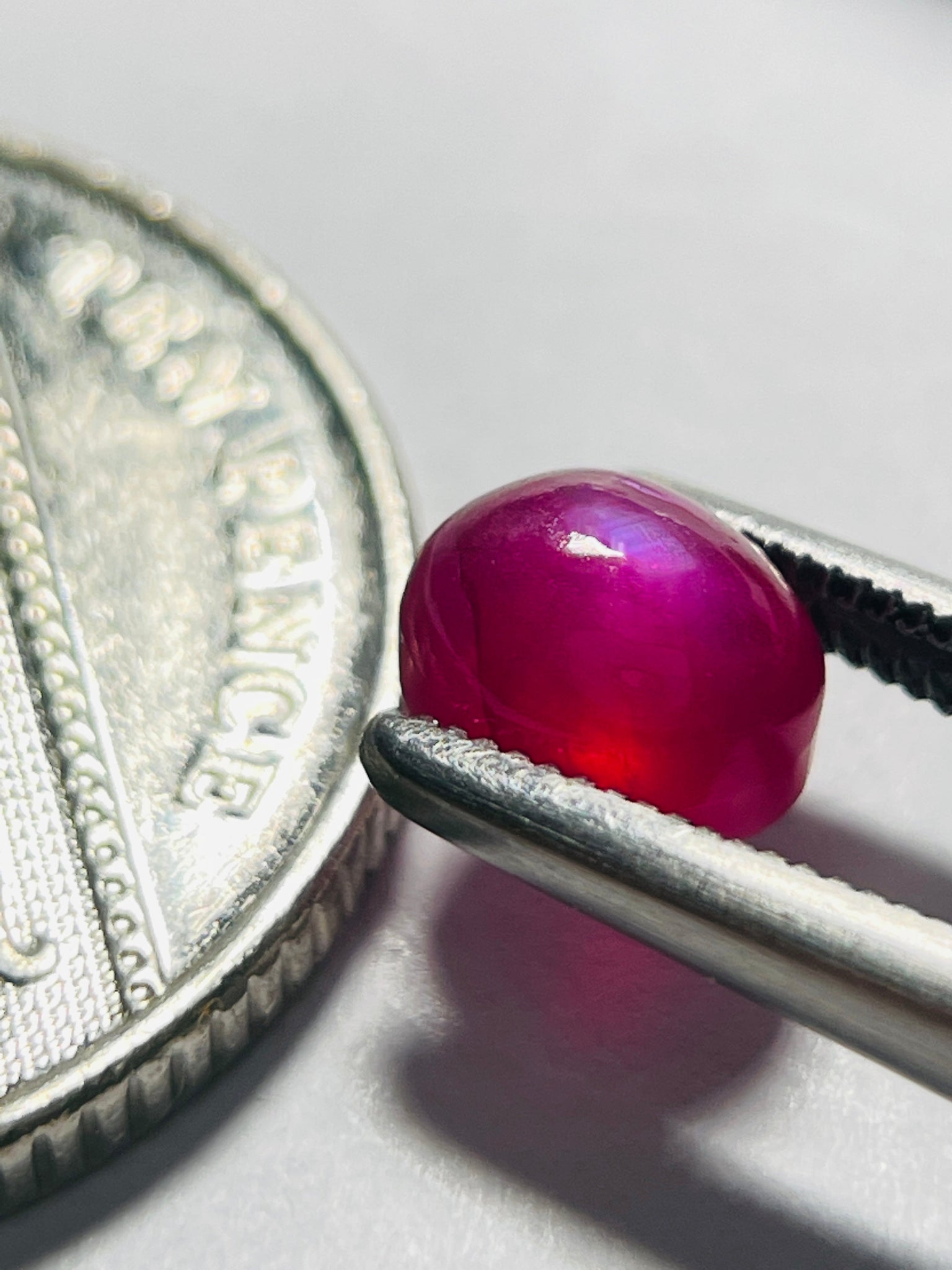 Moving Ruby Ruby, 1.75ct, Tanzania. Untreated Unheated. Seems to have a moving spo ...