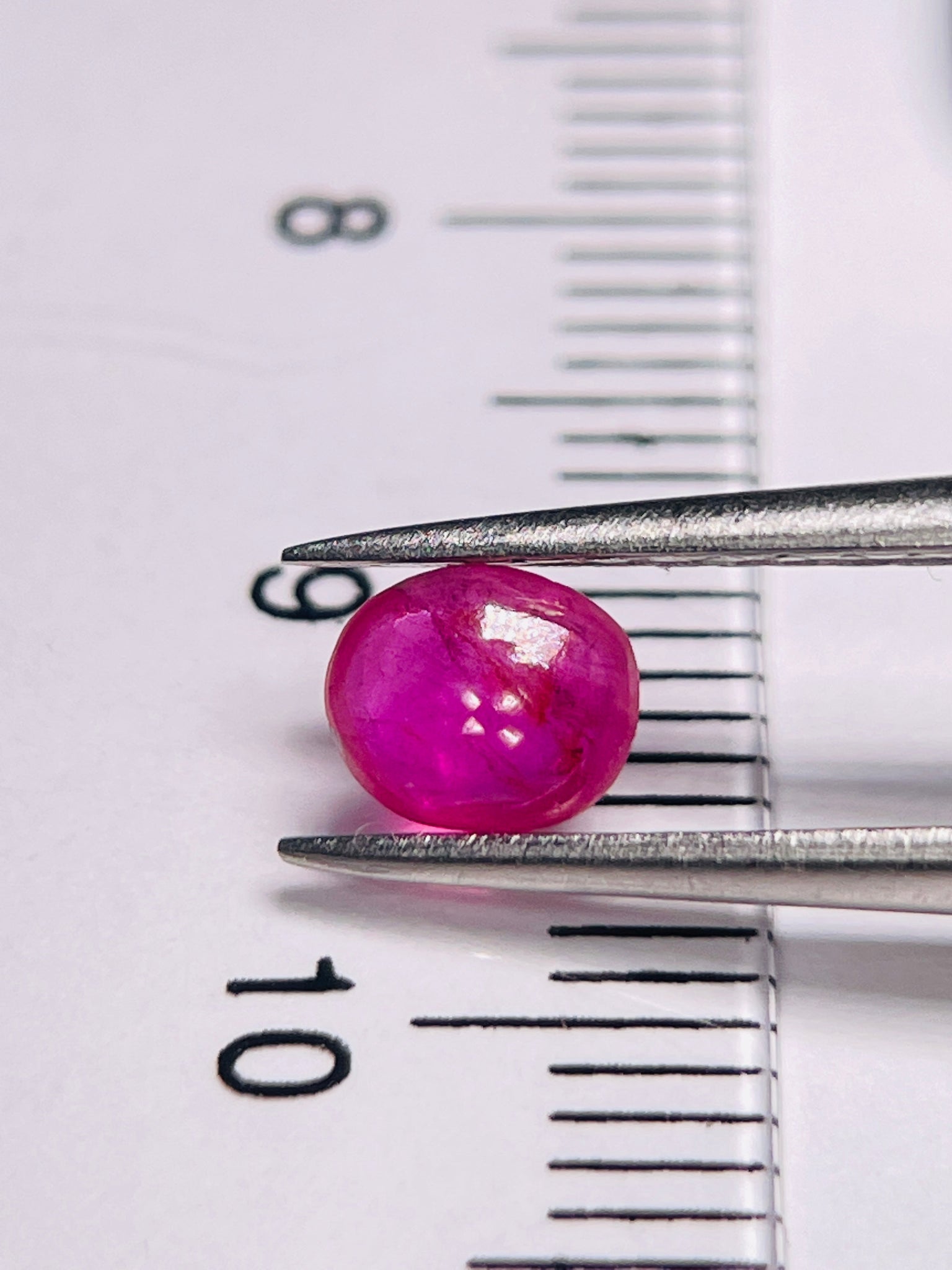 0.58Ct Sapphire Cabochon Winza Tanzania. Untreated Unheated