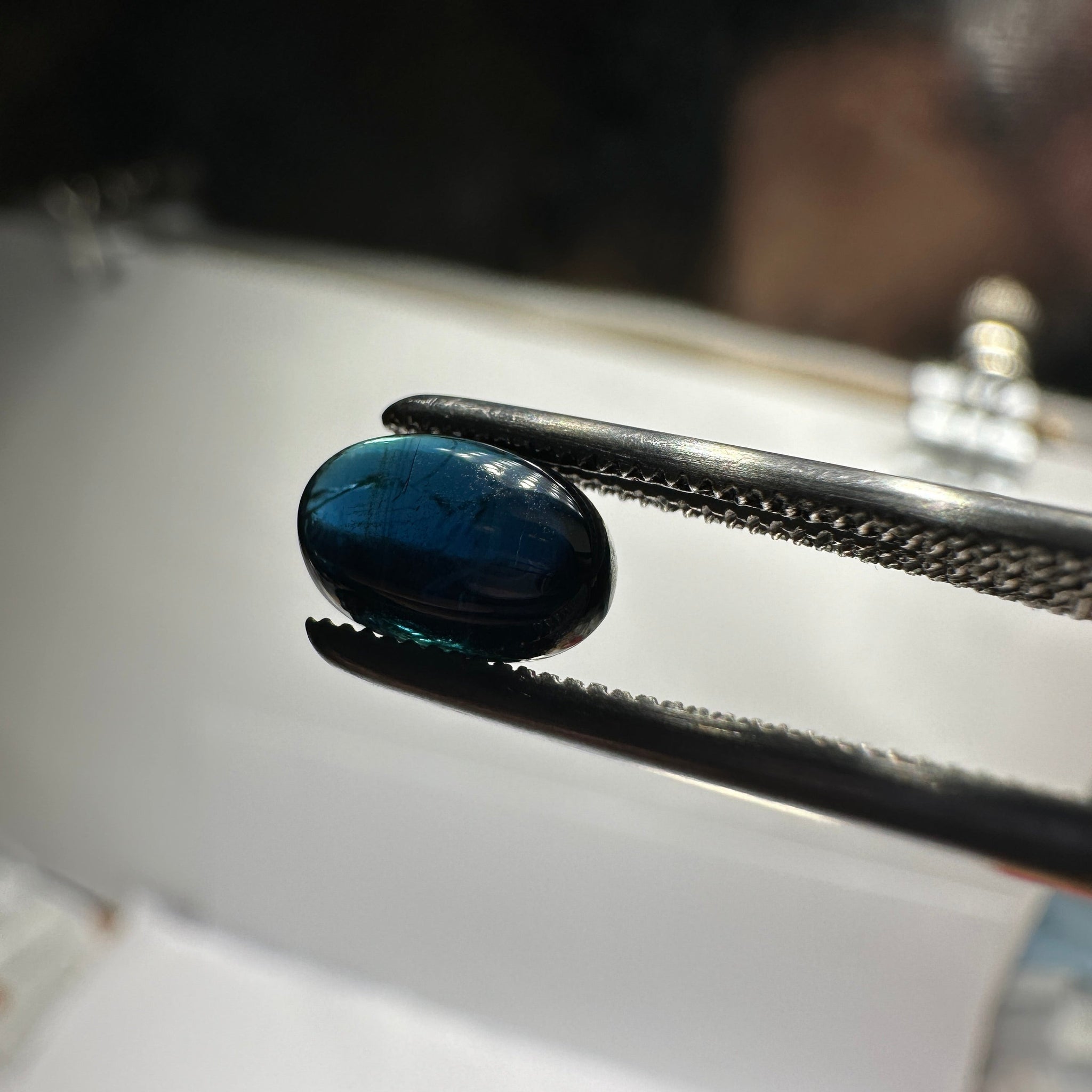 1.80Ct Sapphire Cabochon Kenya. Untreated Unheated. Can Be Used As Is Or Facet It Into A Cut Stone.