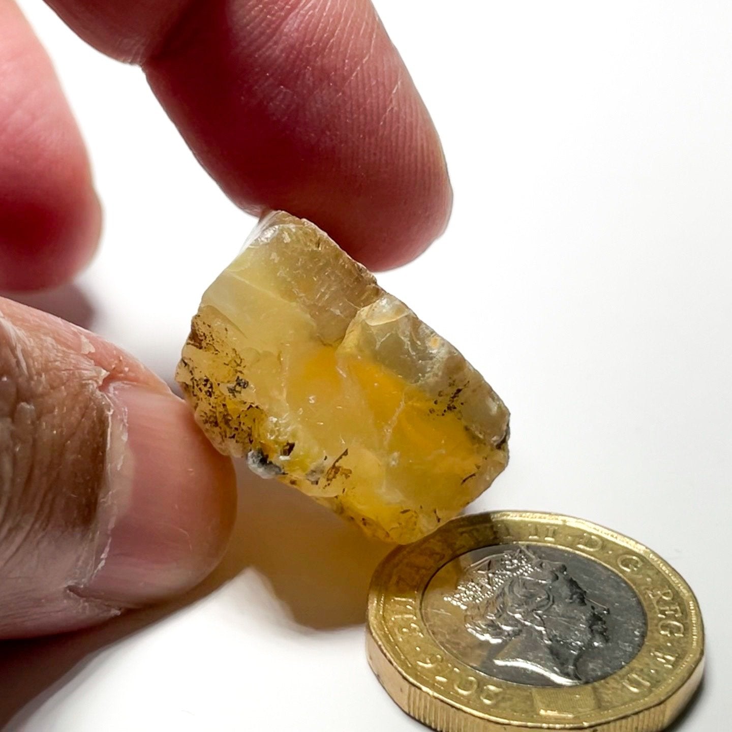 51.31Ct Opal Tanzania Untreated Unheated From A 1999 Deposit Chatoyant (Pearly Cats-Eye Effect)