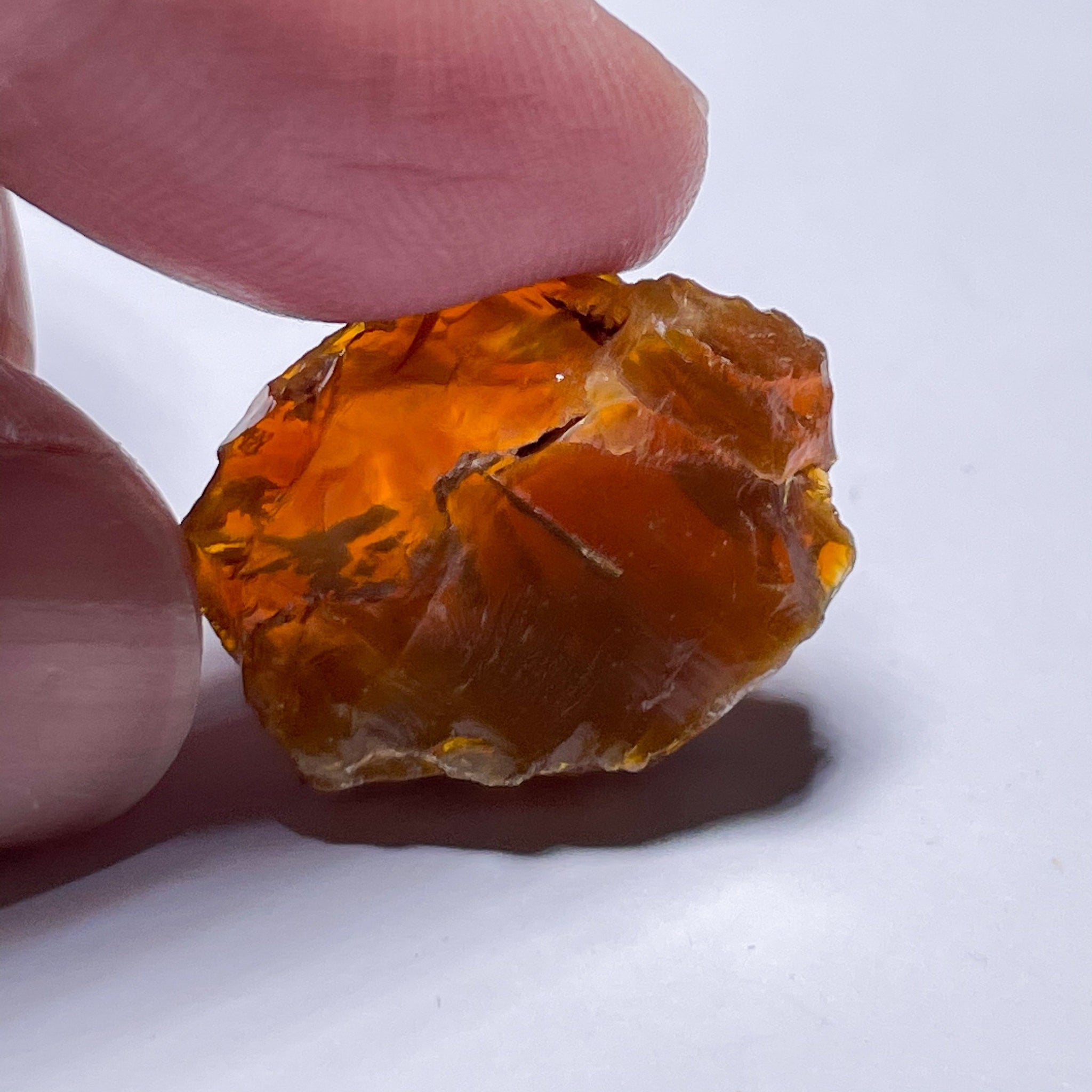 19.34Ct Opal Tanzania Untreated Unheated From A 1999 Deposit Chatoyant (Cats-Eye Effect) Has An