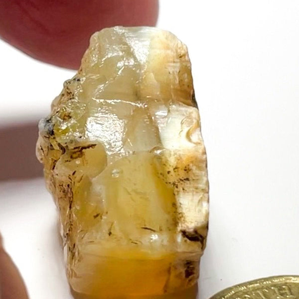 51.31Ct Opal Tanzania Untreated Unheated From A 1999 Deposit Chatoyant (Pearly Cats-Eye Effect)