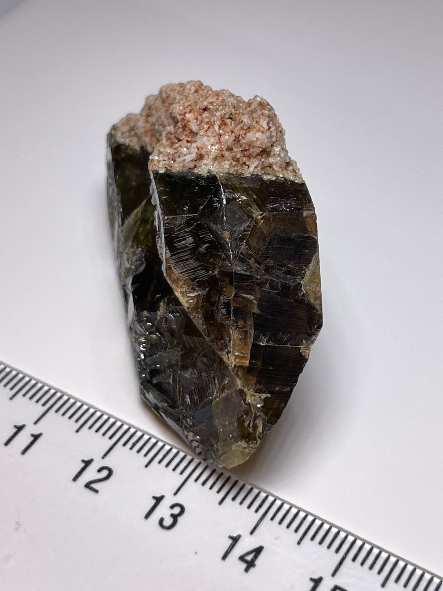 227.39Ct / 45.47Gm Tanzanian Sphene Crystal Untreated Unheated. 55.6 X 41.1 17.7Mm Very High End