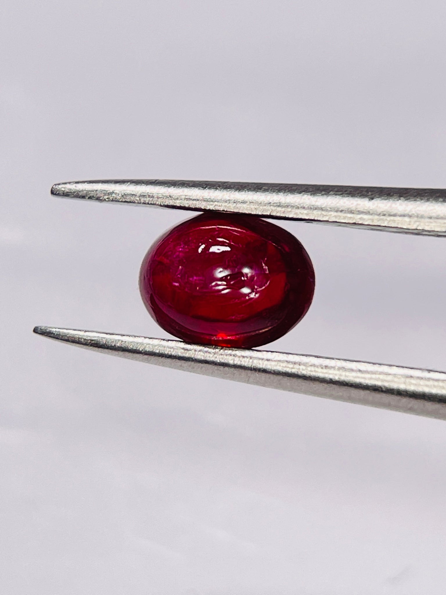 0.80Ct Ruby Cabochon Longido Mines Tanzania. Untreated Unheated