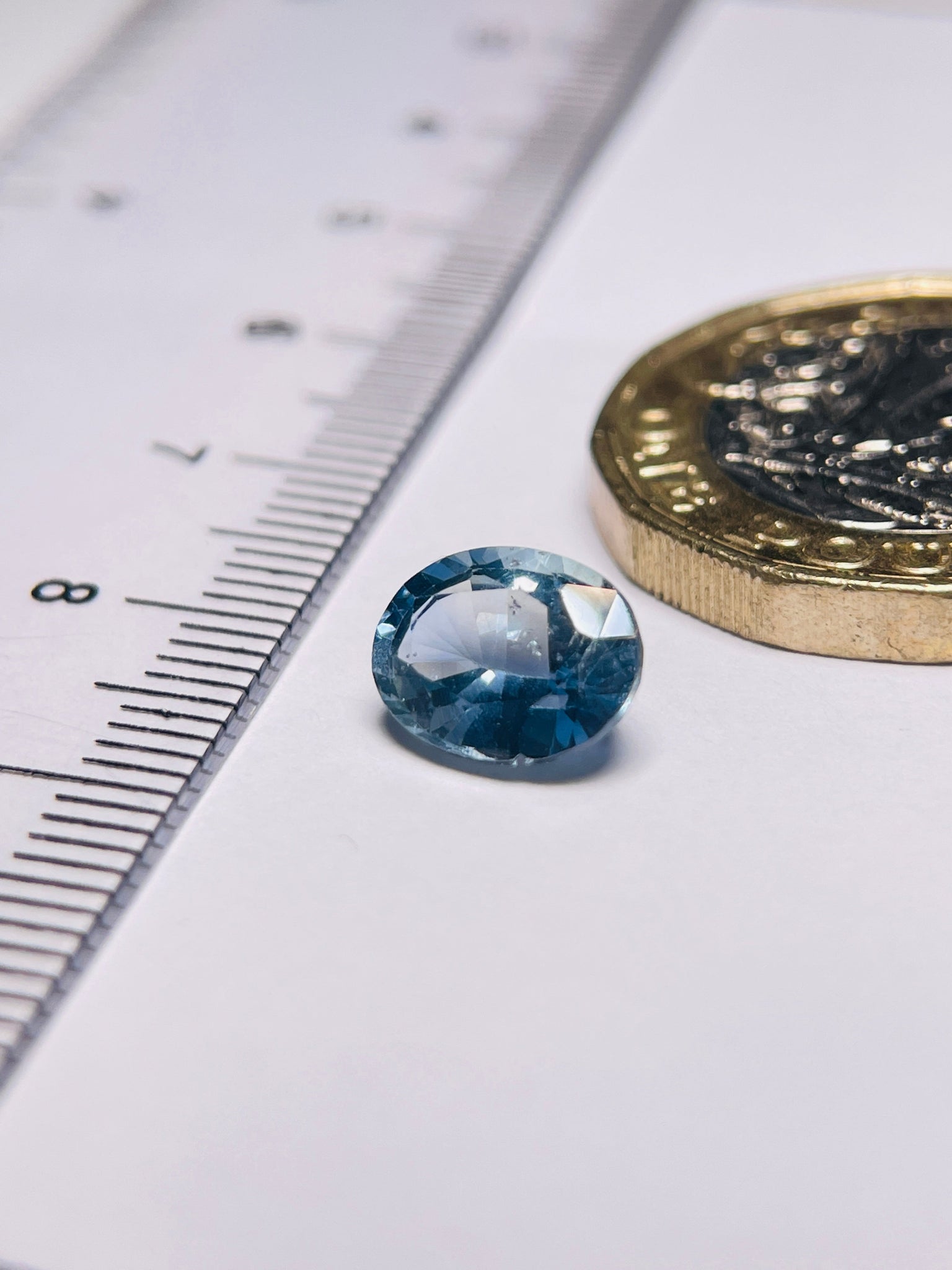 2.50Ct Sapphire Umba Tanzania Unheated Native Cut Stone Polish Not So Good