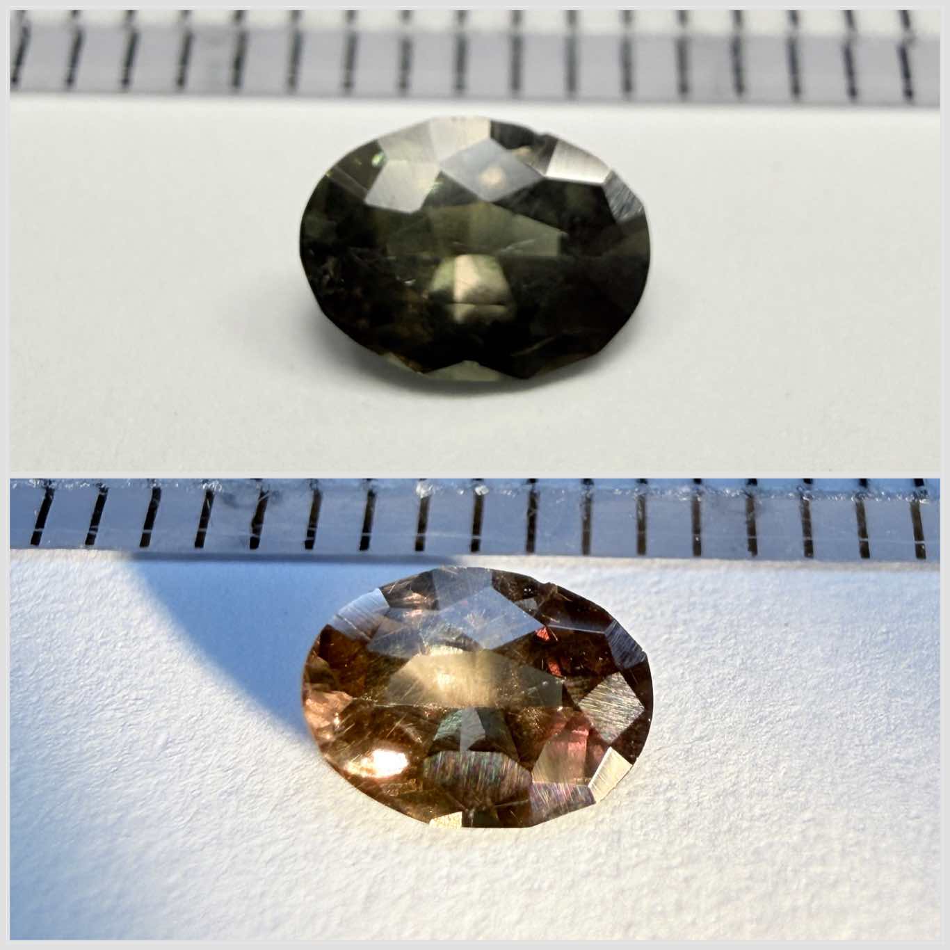 Colour change Garnet, 0.36ct, Tanzania, Untreated Unheated.