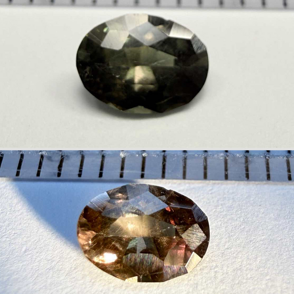 Colour change Garnet, 0.36ct, Tanzania, Untreated Unheated.