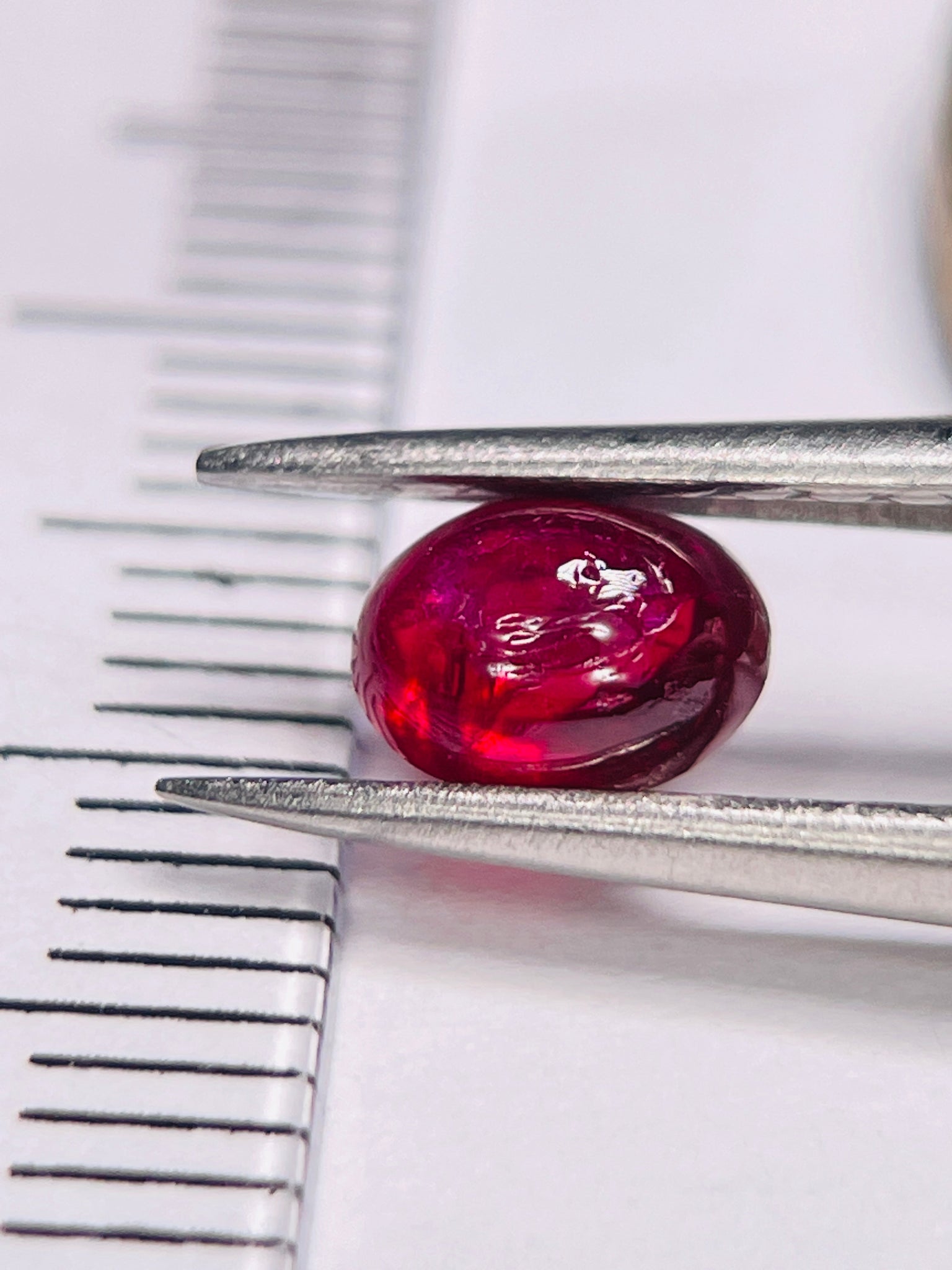 0.80Ct Ruby Cabochon Longido Mines Tanzania. Untreated Unheated