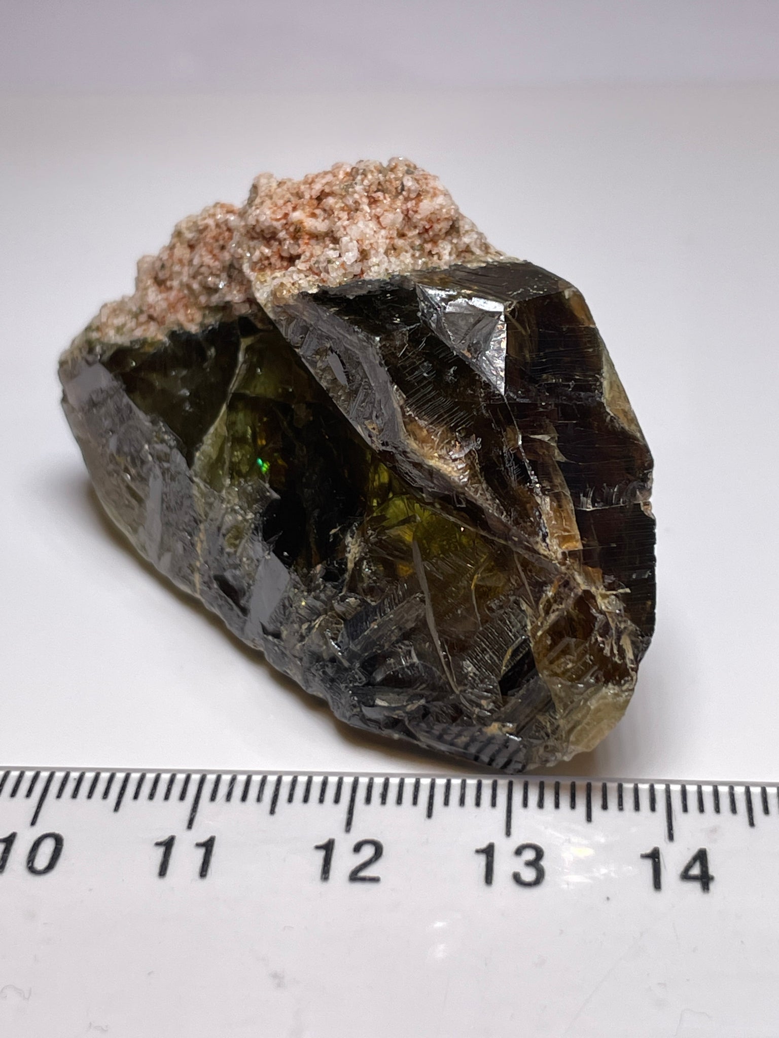 227.39Ct / 45.47Gm Tanzanian Sphene Crystal Untreated Unheated. 55.6 X 41.1 17.7Mm Very High End