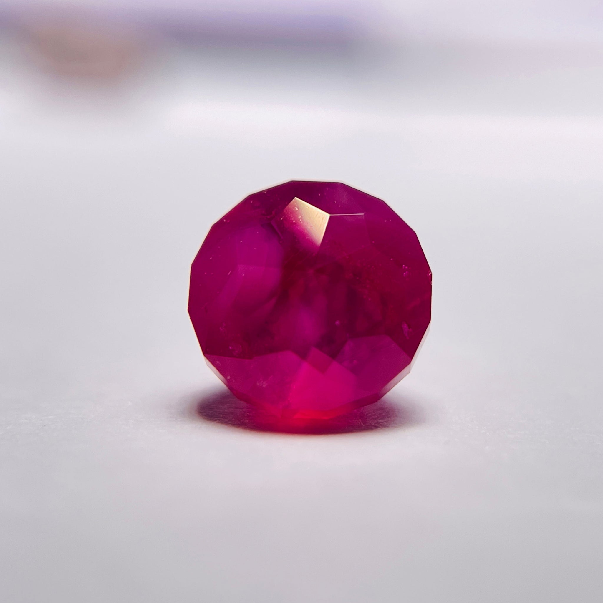 1.475Ct Winza Ruby Tanzania Untreated Unheated. 5.7Mm X 6.1Mm Precision Custom Cut Buy Us In London