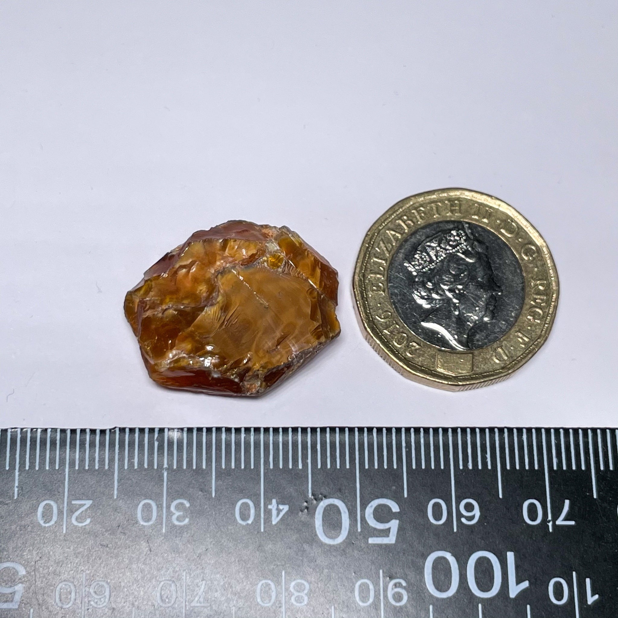 19.34Ct Opal Tanzania Untreated Unheated From A 1999 Deposit Chatoyant (Cats-Eye Effect) Has An