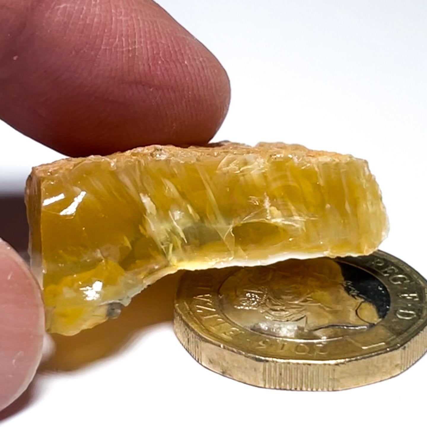 46.74Ct Opal Tanzania Untreated Unheated From A 1999 Deposit Chatoyant (Pearly Cats-Eye Effect)