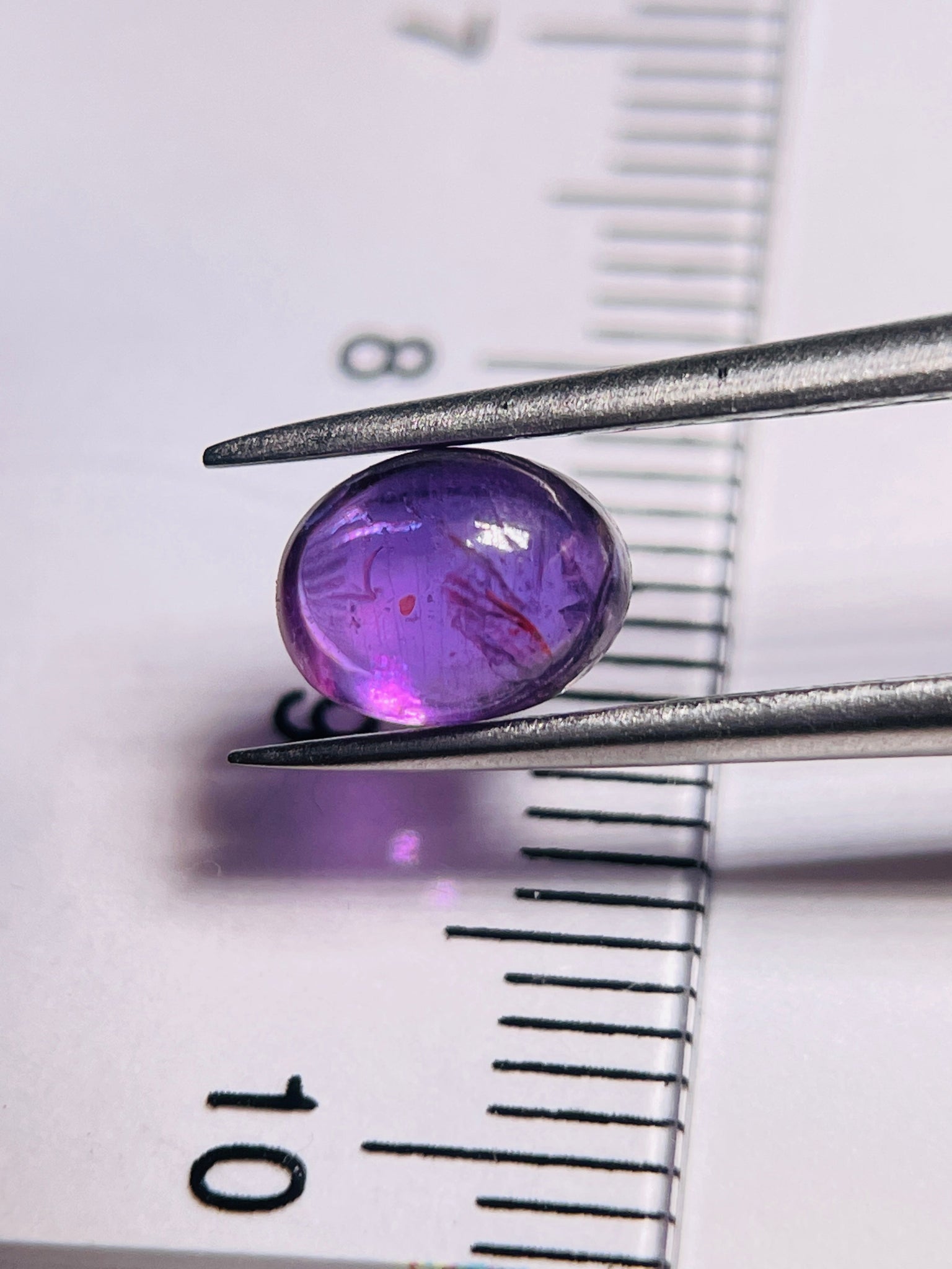 1.65Ct Sapphire Cabochon Umba Valley Tanzania. Untreated Unheated.