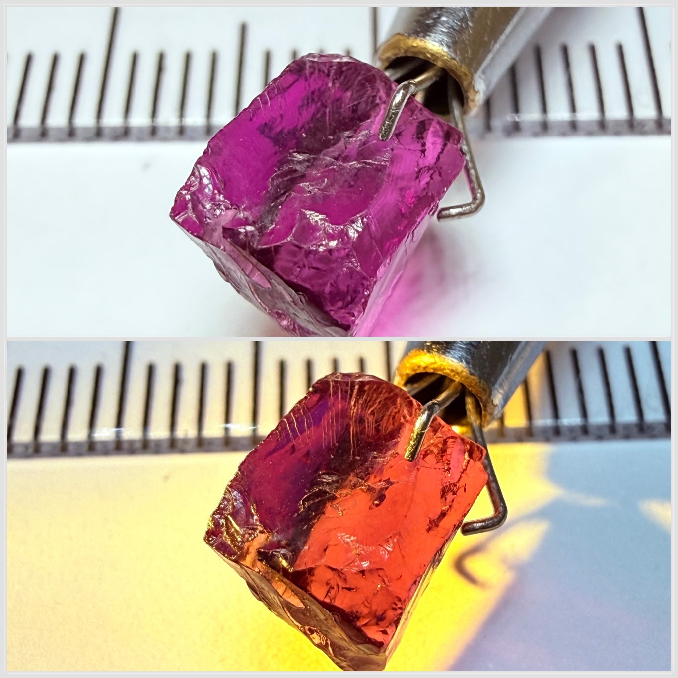 Colour Shift Garnet, 2.49ct, Tanzania, Untreated Unheated, vvs-if