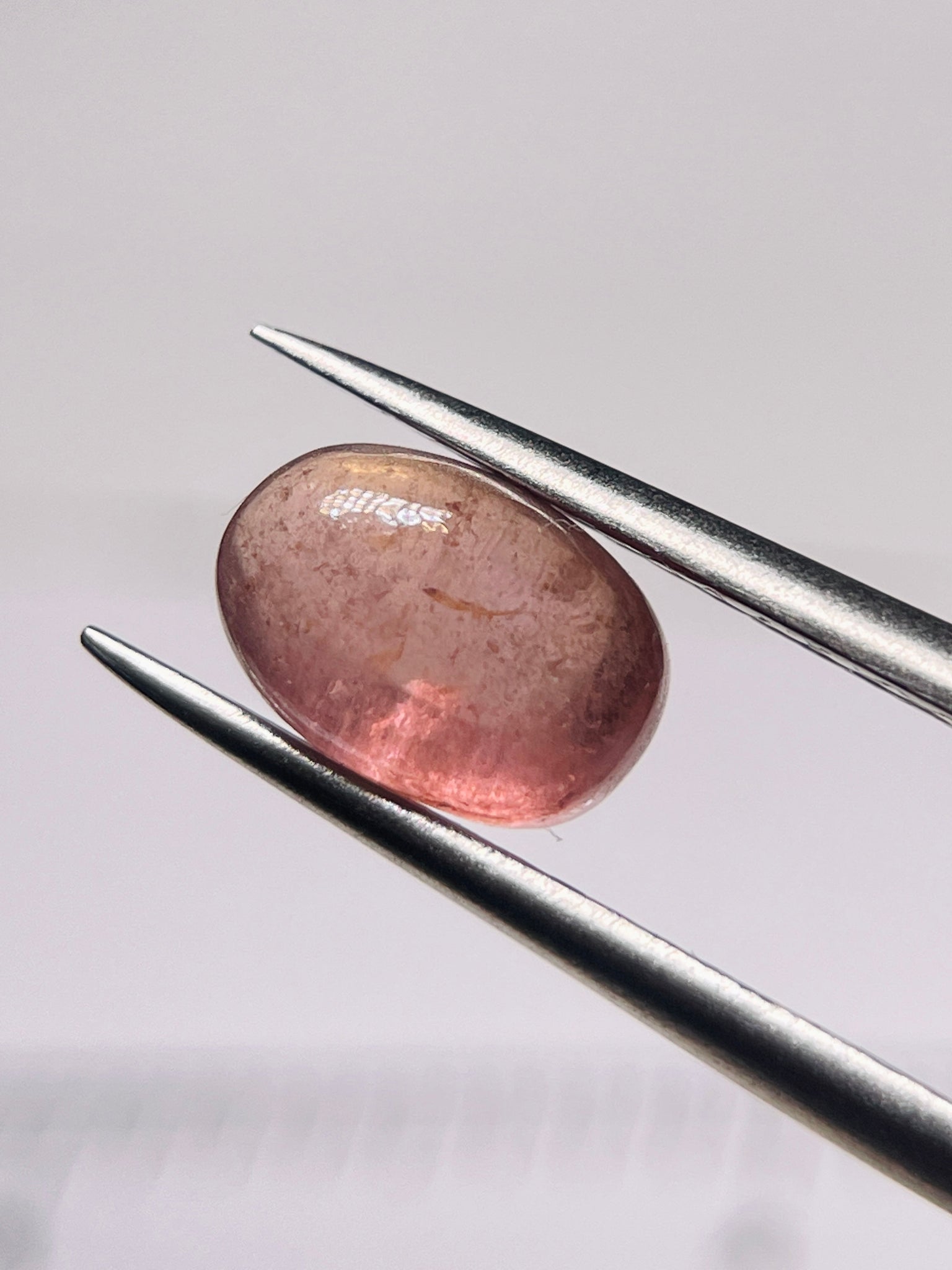 2.61Ct Umba Padparadscha Sapphire Cab Tanzania Untreated Unheated